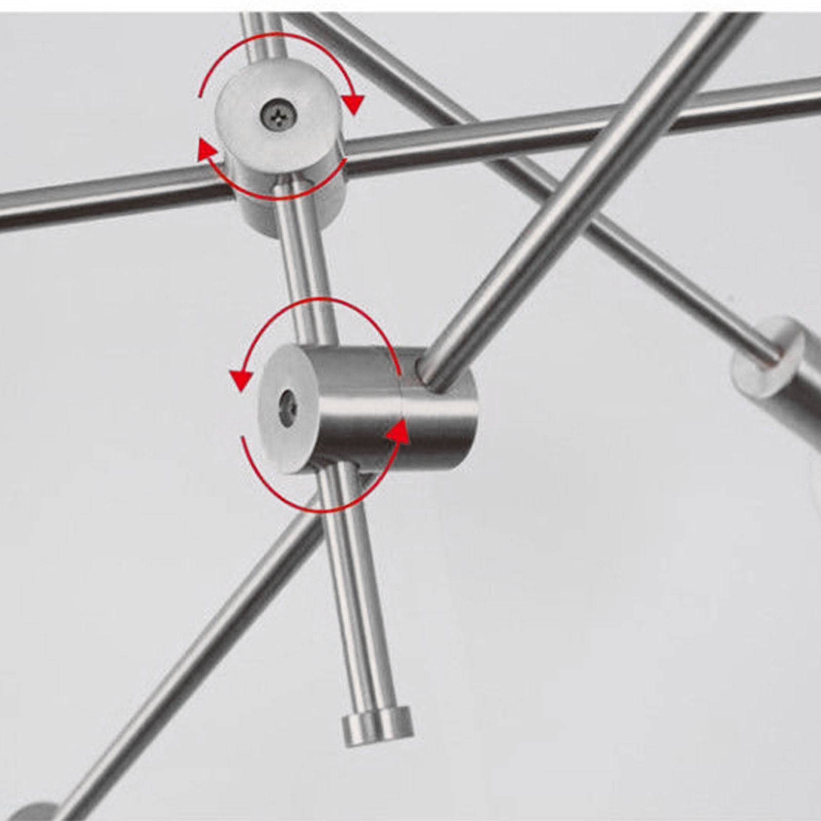 Spider 6 Heads Pendant Lamp Cy-Dd-1111-Ch - Pendant Lamps - ebarza Furniture UAE | Shop Modern Furniture in Abu Dhabi & Dubai - مفروشات ايبازرا في الامارات | تسوق اثاث عصري وديكورات مميزة في دبي وابوظبي