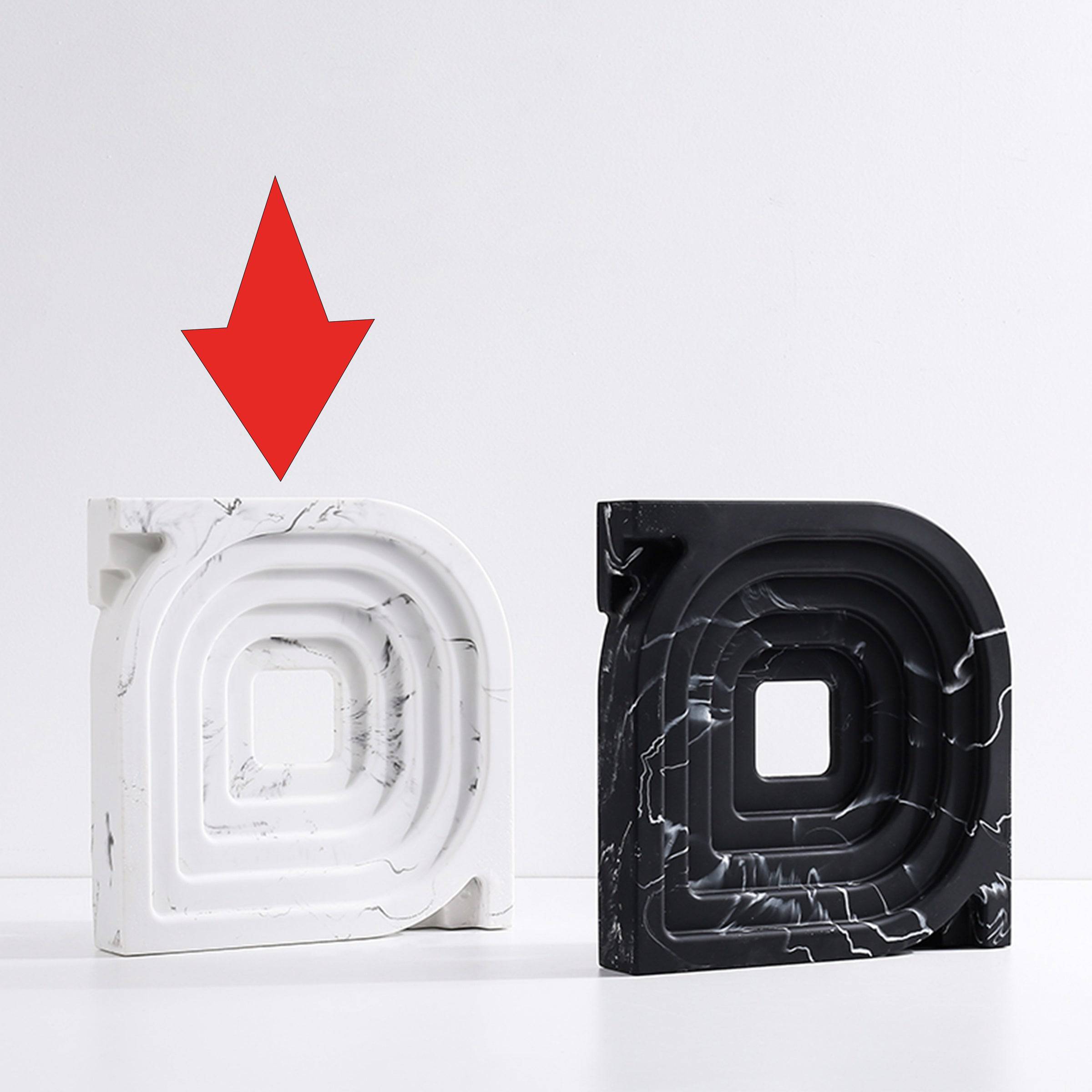 Square And Round Corner Ornaments White Fc-Sz21105B - Home Decor Figurines - ebarza Furniture UAE | Shop Modern Furniture in Abu Dhabi & Dubai - مفروشات ايبازرا في الامارات | تسوق اثاث عصري وديكورات مميزة في دبي وابوظبي