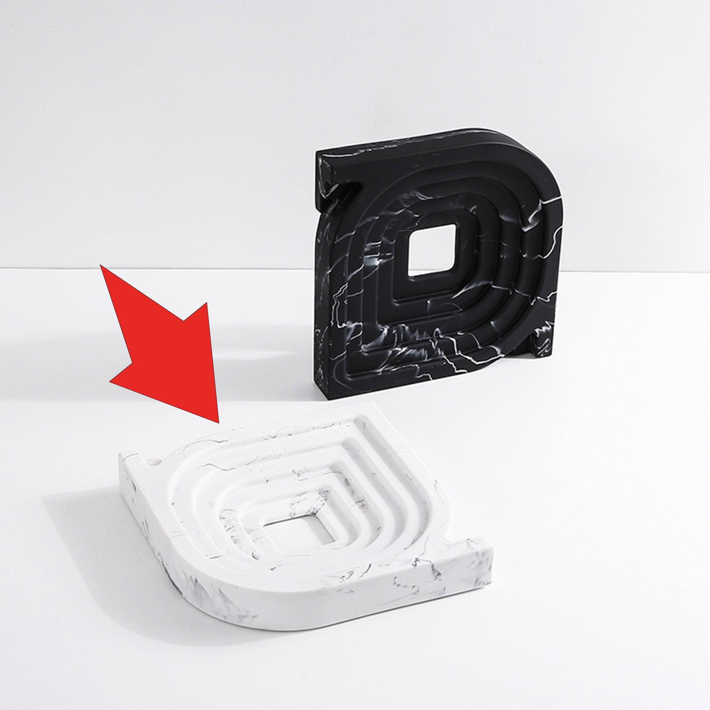 Square And Round Corner Ornaments White Fc-Sz21105B - Home Decor Figurines - ebarza Furniture UAE | Shop Modern Furniture in Abu Dhabi & Dubai - مفروشات ايبازرا في الامارات | تسوق اثاث عصري وديكورات مميزة في دبي وابوظبي