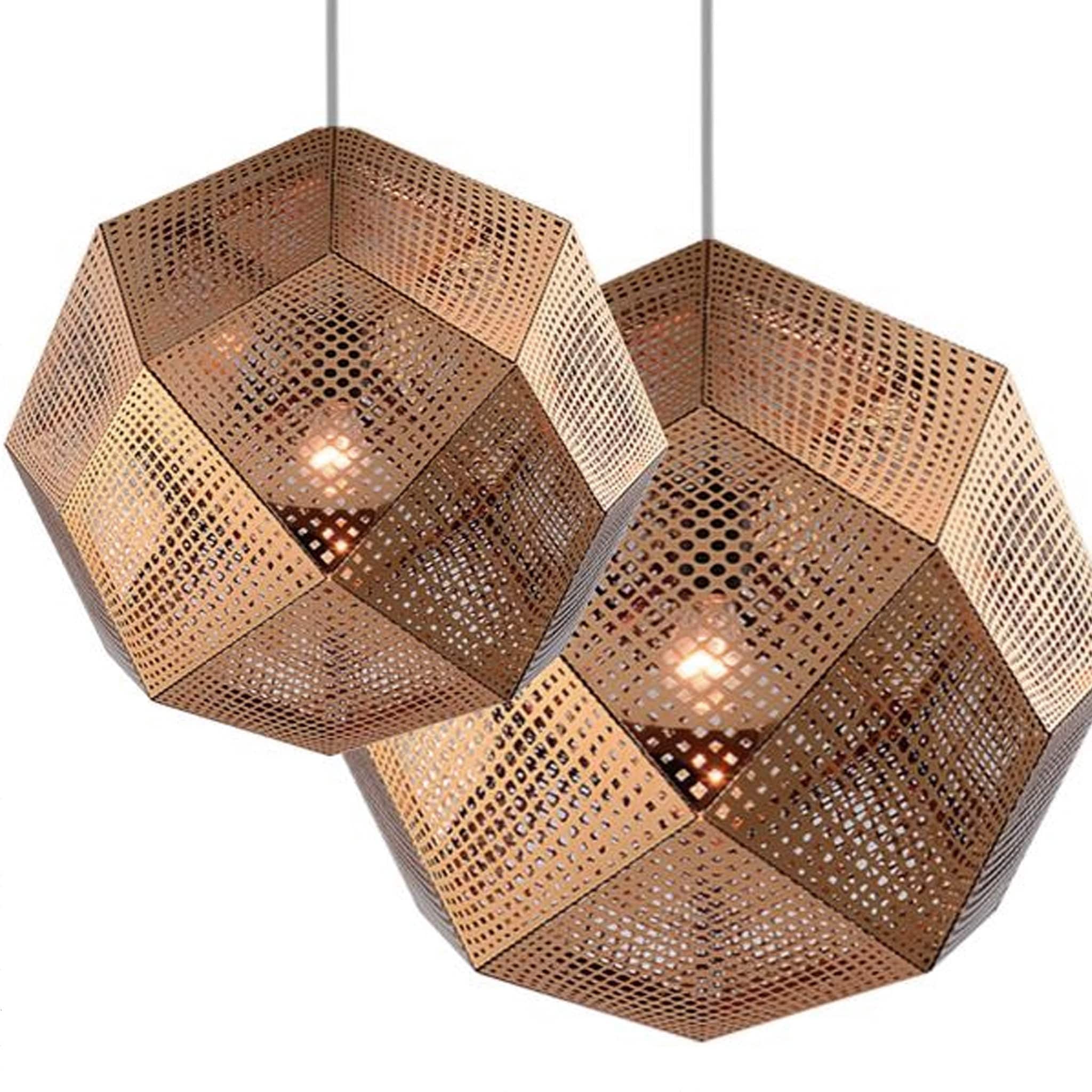 Stainless Steel Pendant Lamp Cy-Dd-New 038-32-Rosegold - Pendant Lamps - ebarza Furniture UAE | Shop Modern Furniture in Abu Dhabi & Dubai - مفروشات ايبازرا في الامارات | تسوق اثاث عصري وديكورات مميزة في دبي وابوظبي