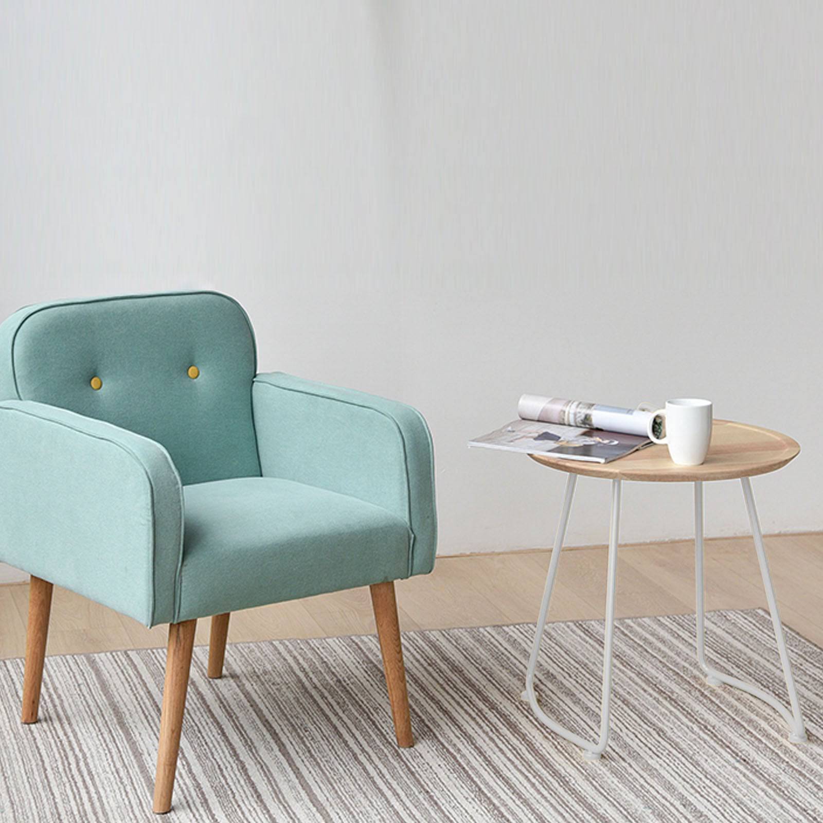 Steel & Solid Wood Side Table Gt-230C - Side Tables - ebarza Furniture UAE | Shop Modern Furniture in Abu Dhabi & Dubai - مفروشات ايبازرا في الامارات | تسوق اثاث عصري وديكورات مميزة في دبي وابوظبي