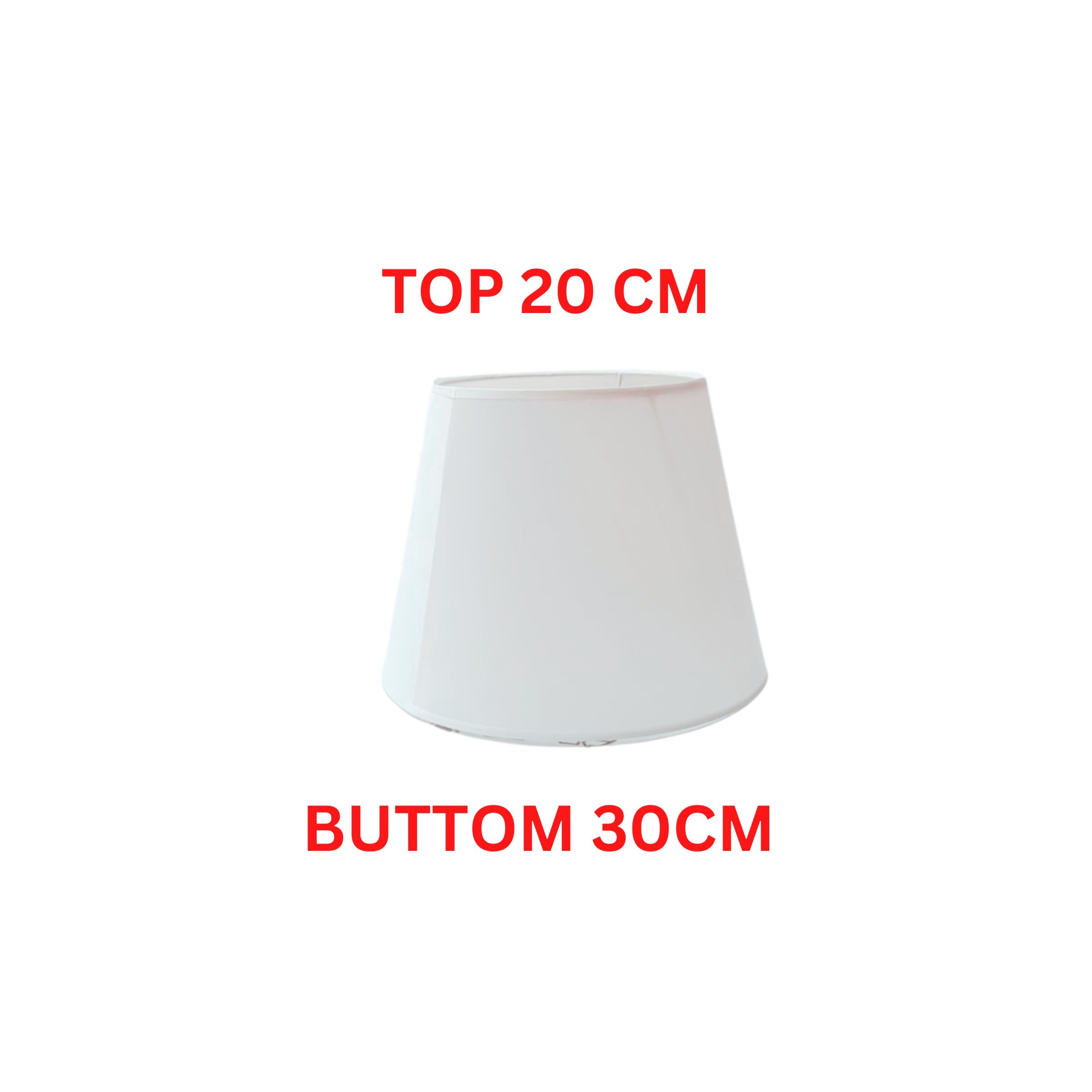 Table Lamp Shade 30Cm White-Small - Floor Lamps - ebarza Furniture UAE | Shop Modern Furniture in Abu Dhabi & Dubai - مفروشات ايبازرا في الامارات | تسوق اثاث عصري وديكورات مميزة في دبي وابوظبي