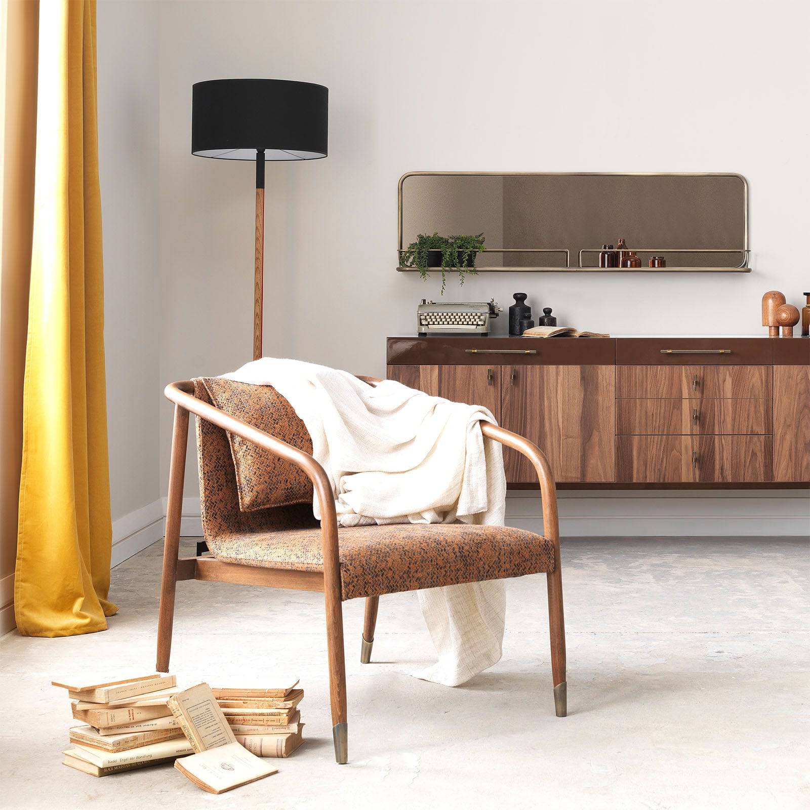 Tergum Lounge Chair Terg-Brown - Lounge Chairs - ebarza Furniture UAE | Shop Modern Furniture in Abu Dhabi & Dubai - مفروشات ايبازرا في الامارات | تسوق اثاث عصري وديكورات مميزة في دبي وابوظبي