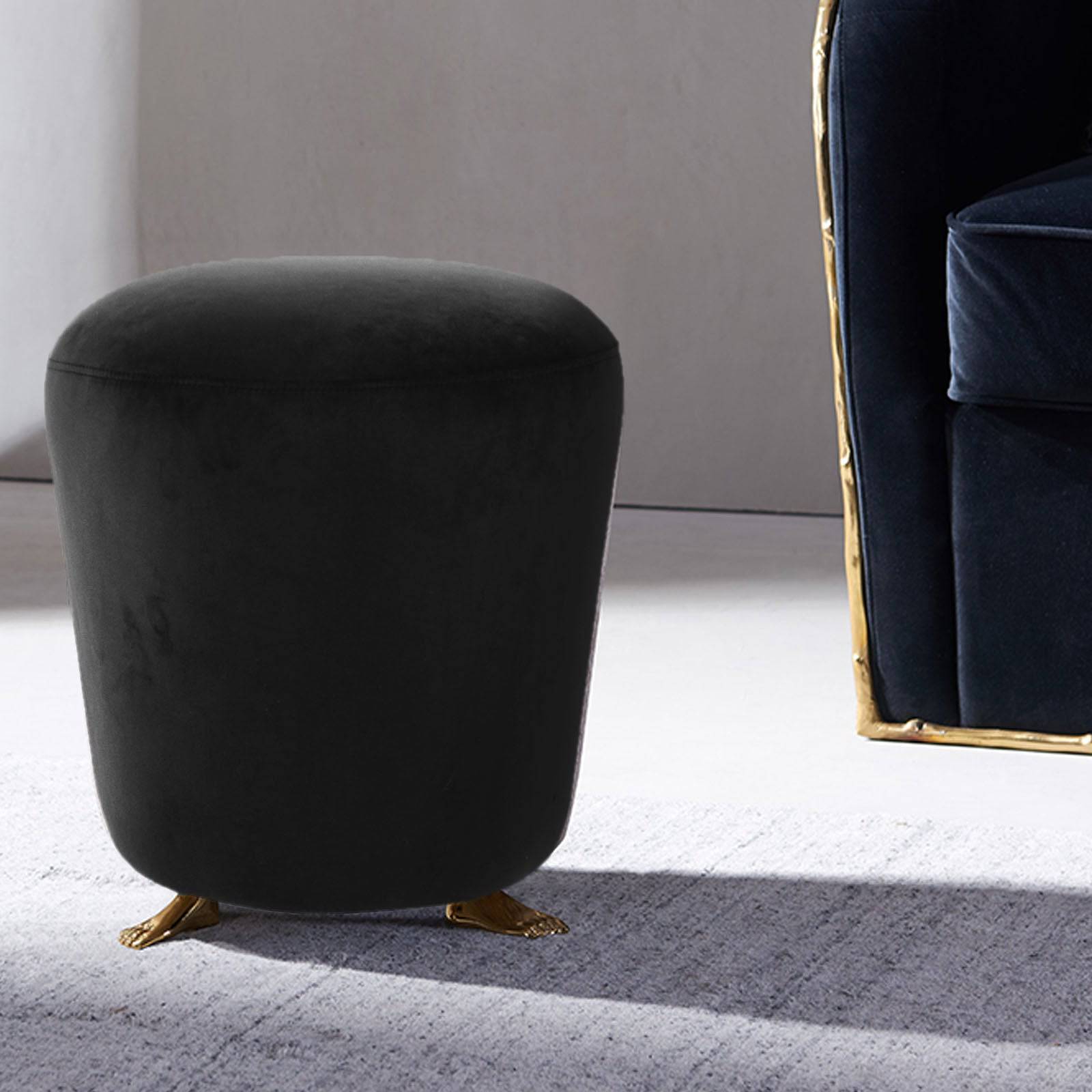 Terni Copper Stool Tg-413-B - Poufs - ebarza Furniture UAE | Shop Modern Furniture in Abu Dhabi & Dubai - مفروشات ايبازرا في الامارات | تسوق اثاث عصري وديكورات مميزة في دبي وابوظبي