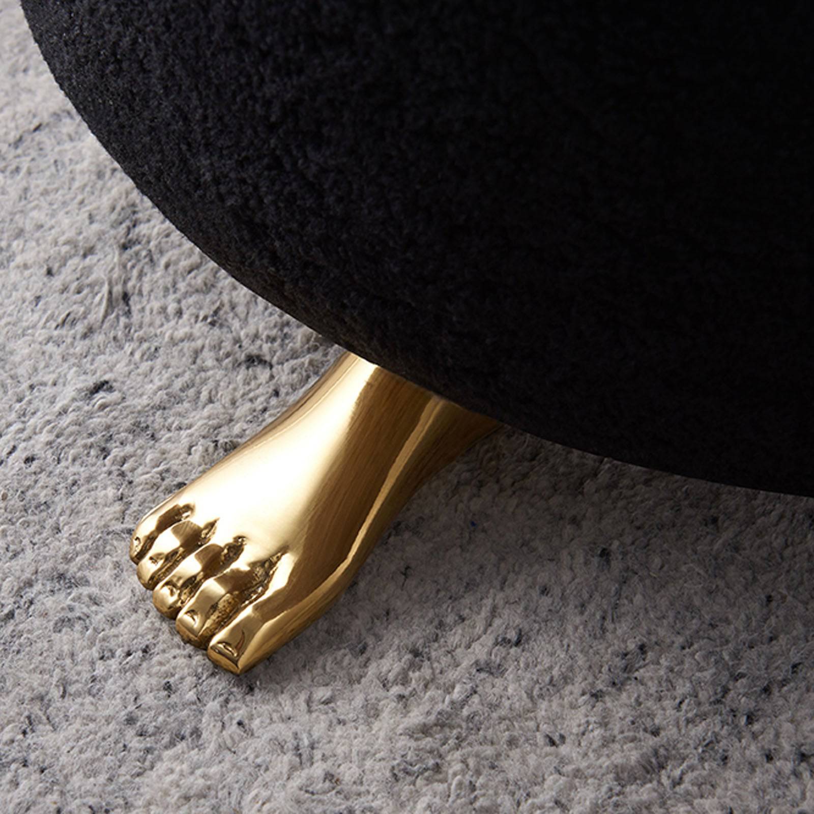 Terni Copper Stool Tg-413-B - Poufs - ebarza Furniture UAE | Shop Modern Furniture in Abu Dhabi & Dubai - مفروشات ايبازرا في الامارات | تسوق اثاث عصري وديكورات مميزة في دبي وابوظبي