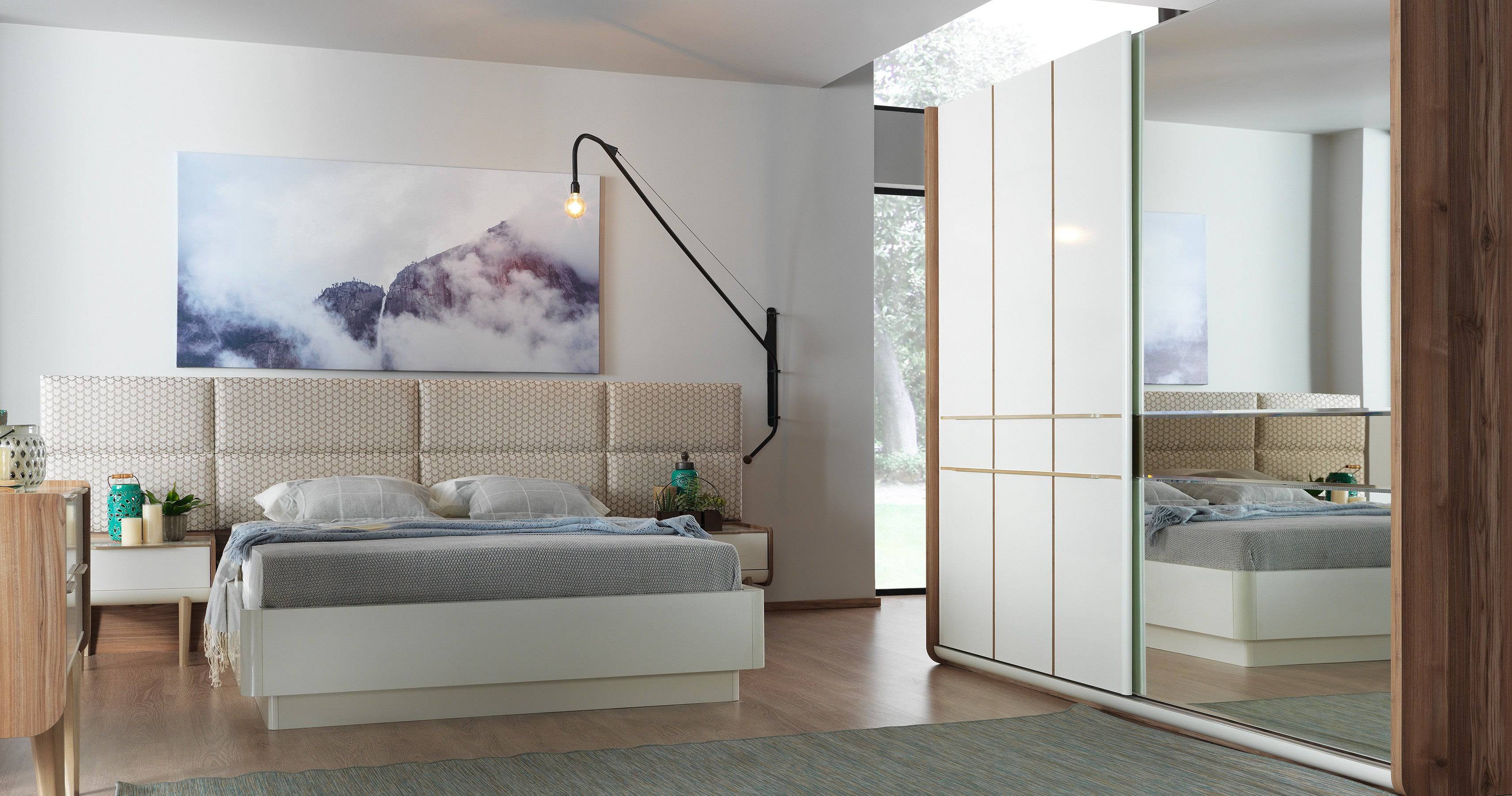 Toledo Bedroom Set Grey001 - Bedroom Sets - ebarza Furniture UAE | Shop Modern Furniture in Abu Dhabi & Dubai - مفروشات ايبازرا في الامارات | تسوق اثاث عصري وديكورات مميزة في دبي وابوظبي