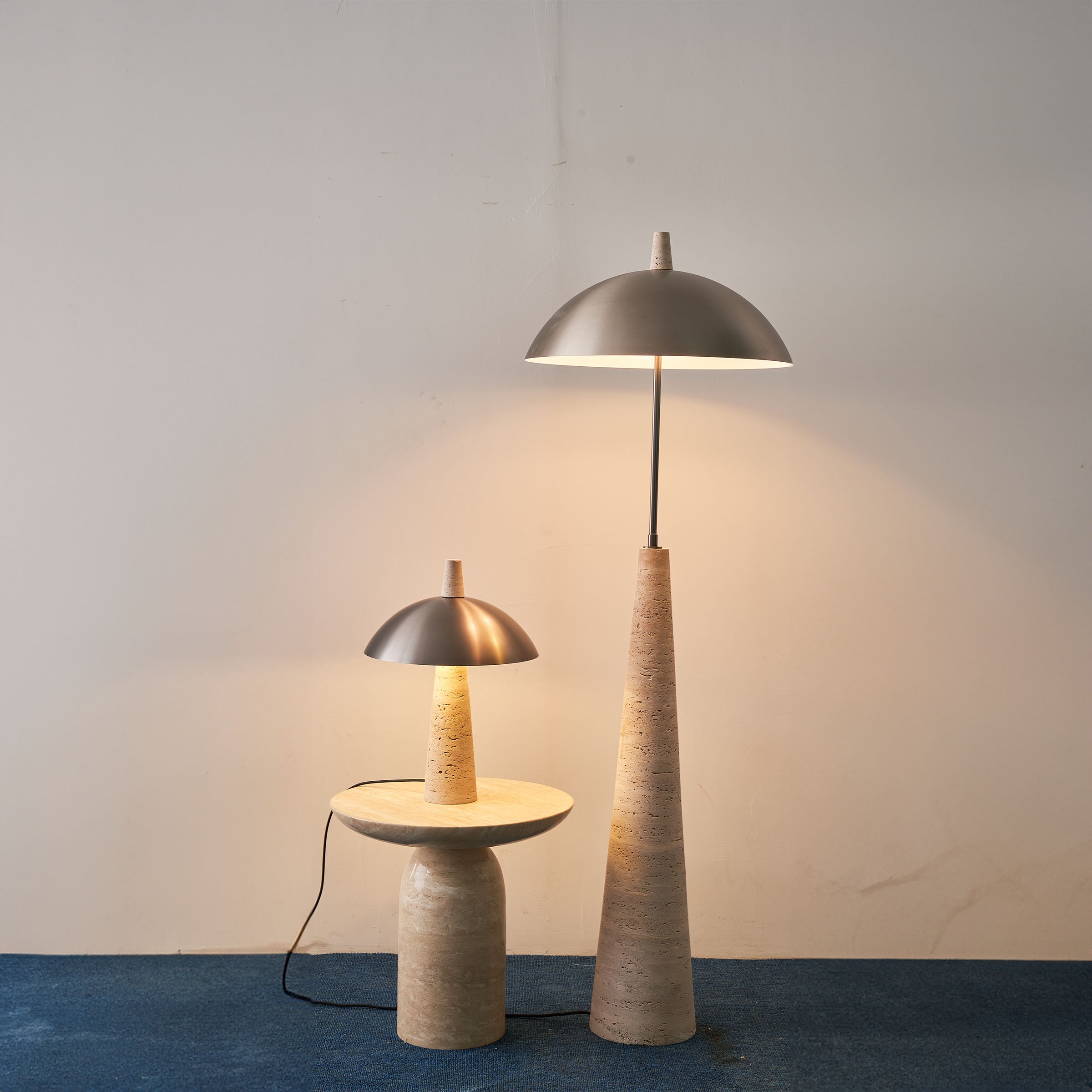 Travertine Base Table Lamp JA015T - Desk\table Lamps - ebarza Furniture UAE | Shop Modern Furniture in Abu Dhabi & Dubai - مفروشات ايبازرا في الامارات | تسوق اثاث عصري وديكورات مميزة في دبي وابوظبي