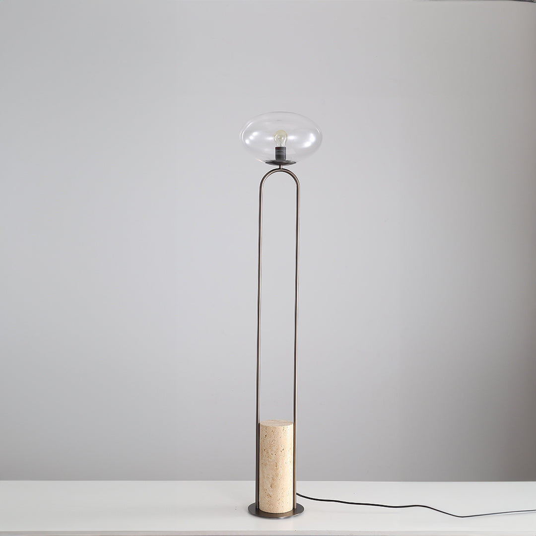 Travertine Floor Lamp JA051 - Floor Lamps - ebarza Furniture UAE | Shop Modern Furniture in Abu Dhabi & Dubai - مفروشات ايبازرا في الامارات | تسوق اثاث عصري وديكورات مميزة في دبي وابوظبي