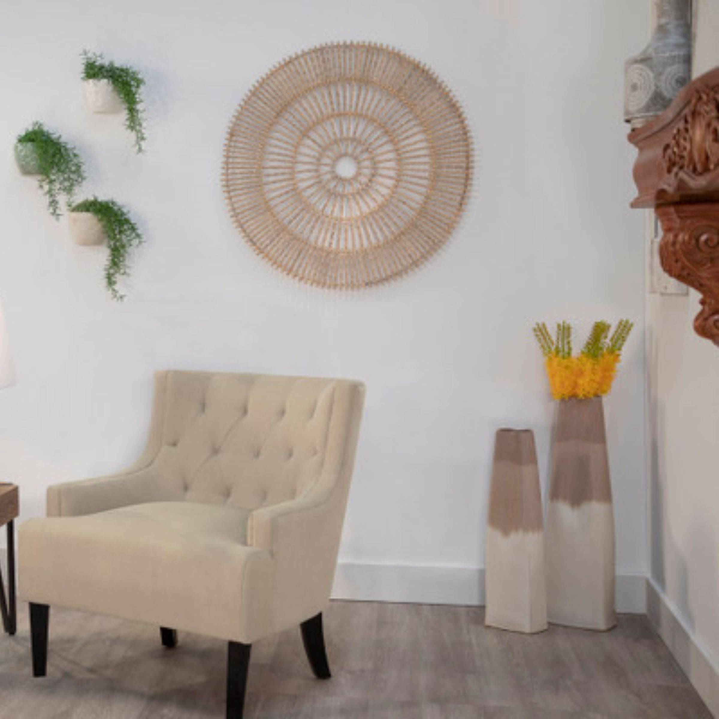 Two Tone Vase, Beige 15311-01 - Vases - ebarza Furniture UAE | Shop Modern Furniture in Abu Dhabi & Dubai - مفروشات ايبازرا في الامارات | تسوق اثاث عصري وديكورات مميزة في دبي وابوظبي