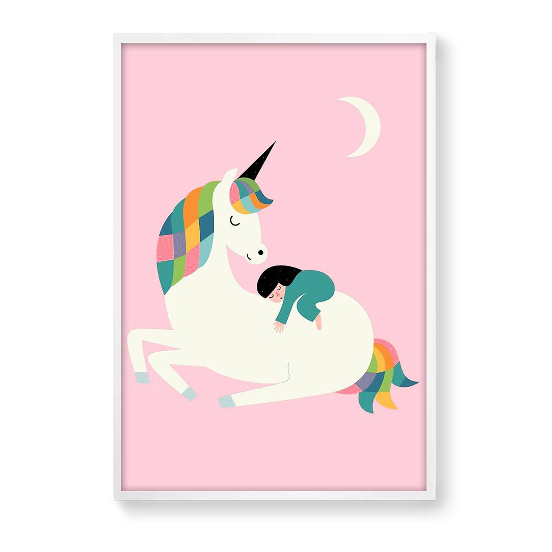 Unicorn Framed Graphic Art Print Soapr0013 - Paintings - ebarza Furniture UAE | Shop Modern Furniture in Abu Dhabi & Dubai - مفروشات ايبازرا في الامارات | تسوق اثاث عصري وديكورات مميزة في دبي وابوظبي