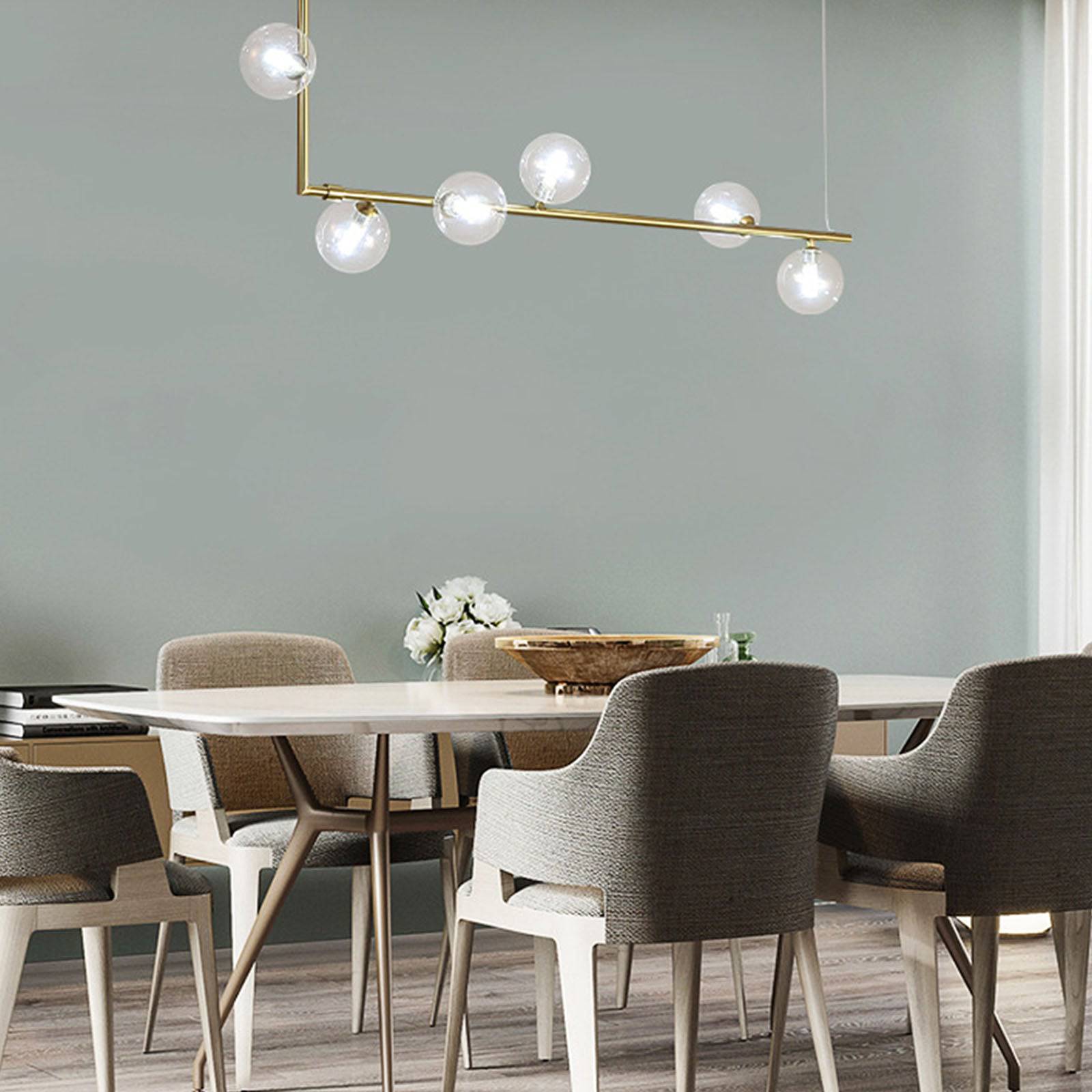 Uppsala 8 Heads Pendant Lamp Cy-New-026-8-G - Pendant Lamps - ebarza Furniture UAE | Shop Modern Furniture in Abu Dhabi & Dubai - مفروشات ايبازرا في الامارات | تسوق اثاث عصري وديكورات مميزة في دبي وابوظبي