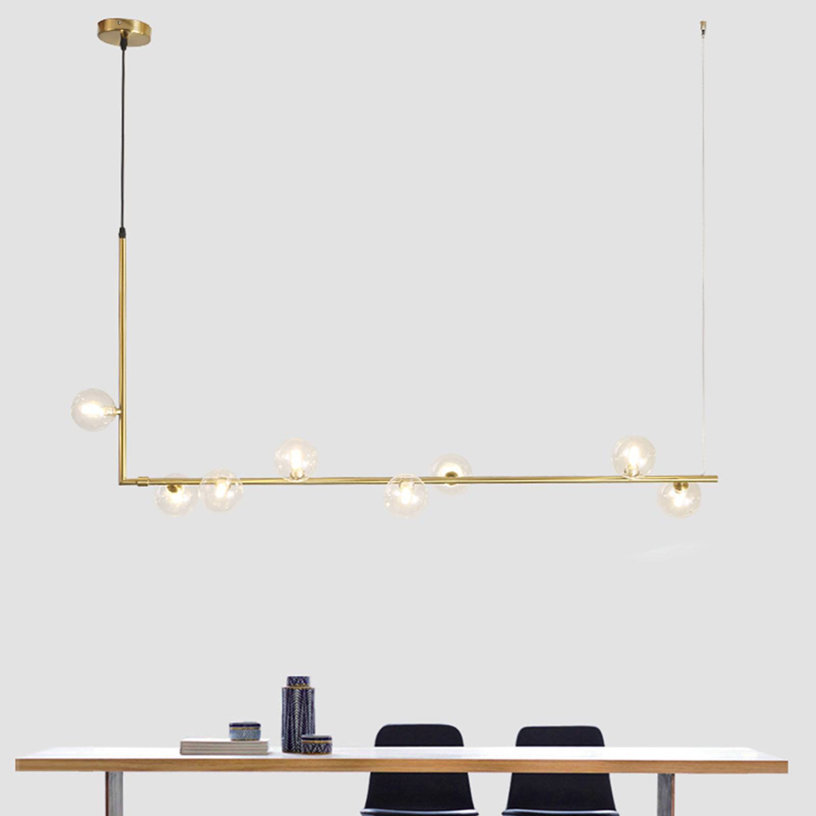 Uppsala 8 Heads Pendant Lamp Cy-New-026-8-G - Pendant Lamps - ebarza Furniture UAE | Shop Modern Furniture in Abu Dhabi & Dubai - مفروشات ايبازرا في الامارات | تسوق اثاث عصري وديكورات مميزة في دبي وابوظبي