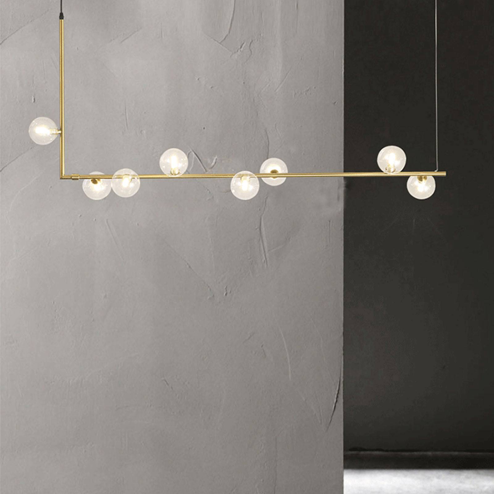 Uppsala 8 Heads Pendant Lamp Cy-New-026-8-G - Pendant Lamps - ebarza Furniture UAE | Shop Modern Furniture in Abu Dhabi & Dubai - مفروشات ايبازرا في الامارات | تسوق اثاث عصري وديكورات مميزة في دبي وابوظبي