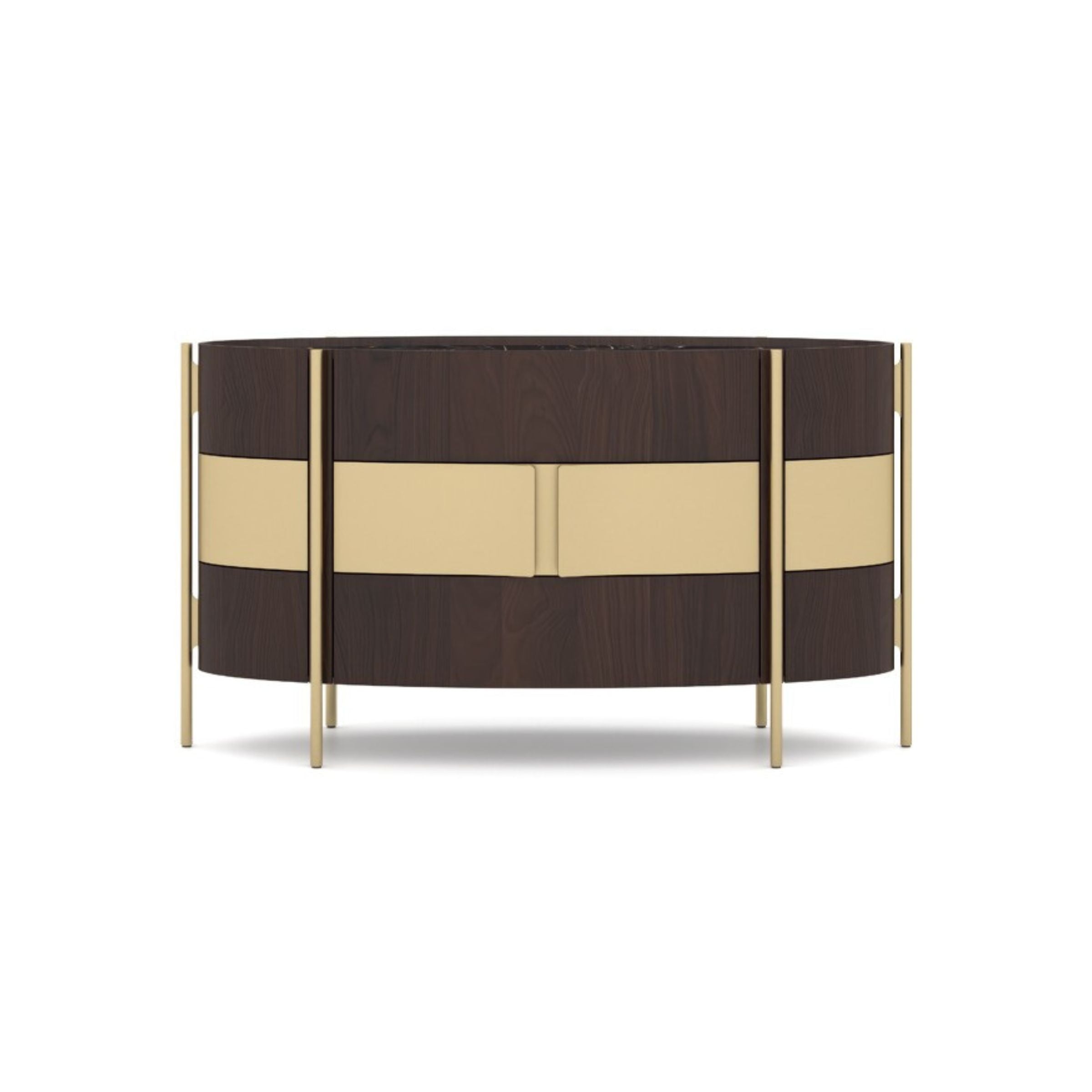 Display Item - VEGA CHEST OF DRAWERS Dresser 158cm SIFVEG001/ Gold Walnut-YAS - DISPLAY ITEM - ebarza Furniture UAE | Shop Modern Furniture in Abu Dhabi & Dubai - مفروشات ايبازرا في الامارات | تسوق اثاث عصري وديكورات مميزة في دبي وابوظبي