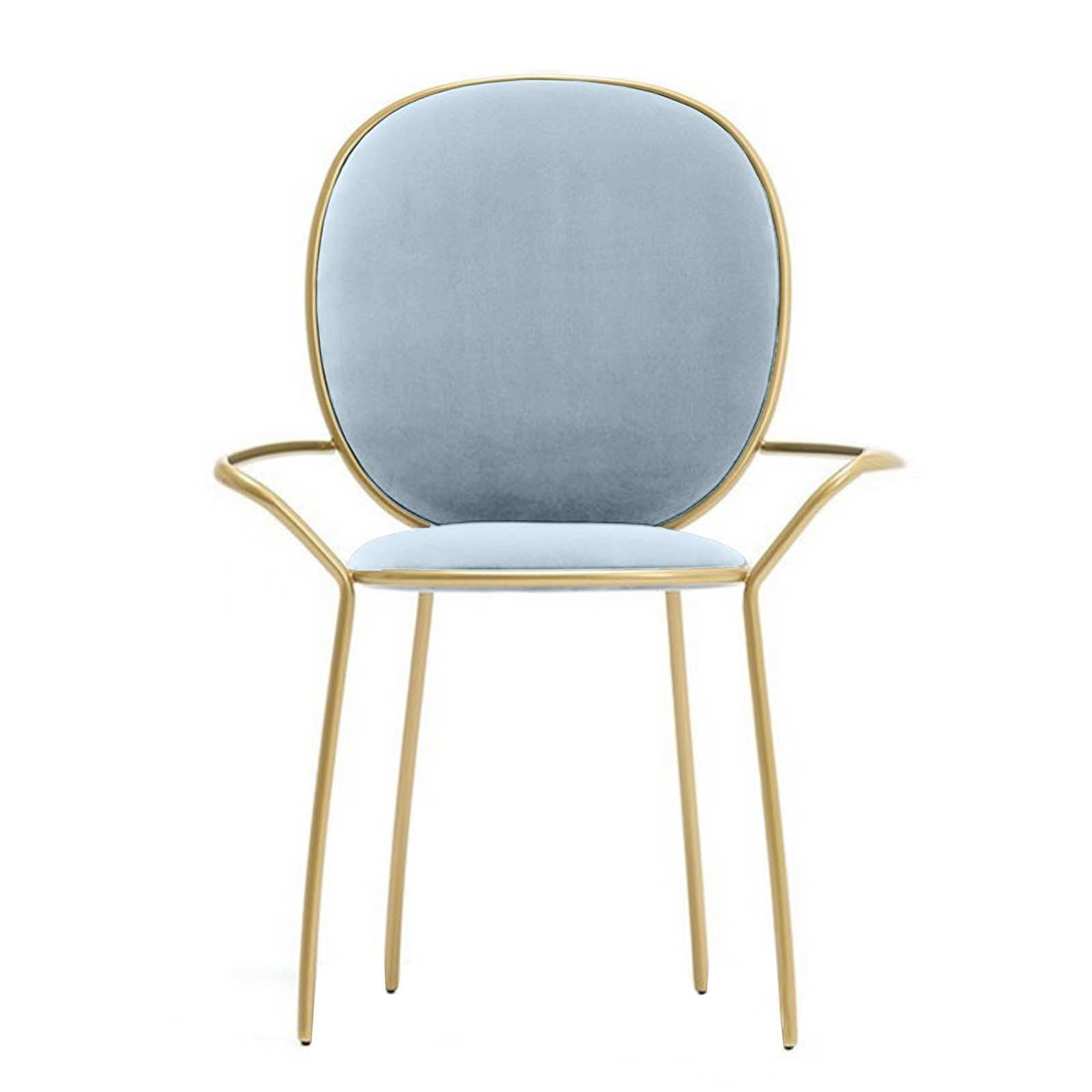 Velletri Dinning Chair Tg-199-Pastel Blue - Chairs - ebarza Furniture UAE | Shop Modern Furniture in Abu Dhabi & Dubai - مفروشات ايبازرا في الامارات | تسوق اثاث عصري وديكورات مميزة في دبي وابوظبي