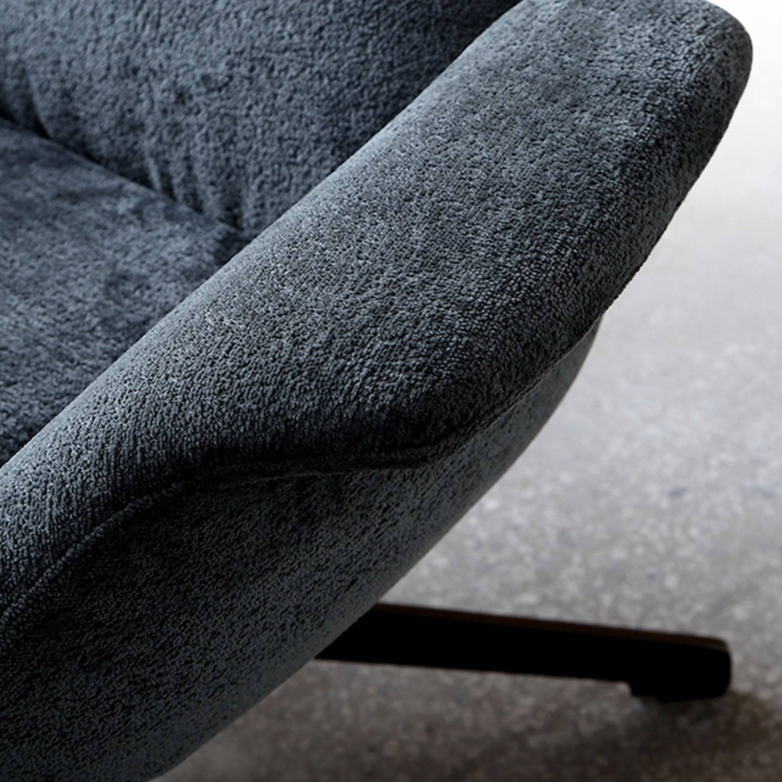 Venezia Swivel Lounge Chair LC015-Grey - Lounge Chairs - ebarza Furniture UAE | Shop Modern Furniture in Abu Dhabi & Dubai - مفروشات ايبازرا في الامارات | تسوق اثاث عصري وديكورات مميزة في دبي وابوظبي