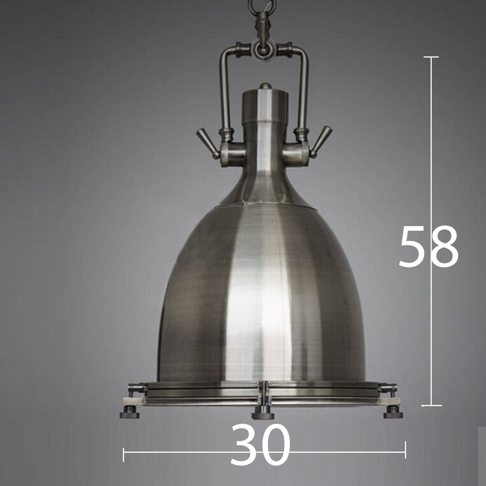 Vintage Brushed Steel Pendant Lamp Cy-Dd-089-Br - Pendant Lamps - ebarza Furniture UAE | Shop Modern Furniture in Abu Dhabi & Dubai - مفروشات ايبازرا في الامارات | تسوق اثاث عصري وديكورات مميزة في دبي وابوظبي