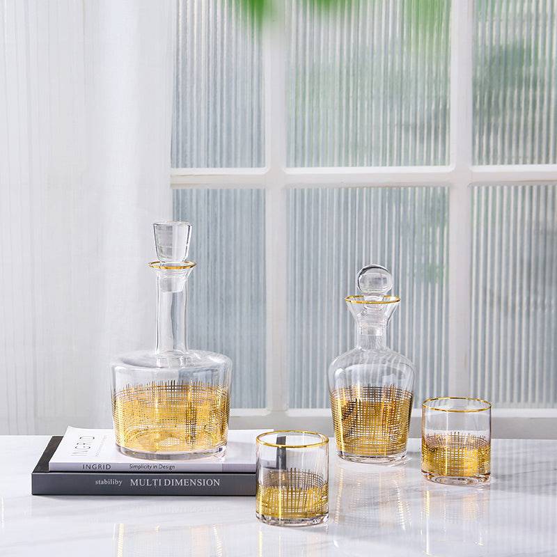 Water / Juice Golden Jar Fc-Cj1801A - Drinkware - ebarza Furniture UAE | Shop Modern Furniture in Abu Dhabi & Dubai - مفروشات ايبازرا في الامارات | تسوق اثاث عصري وديكورات مميزة في دبي وابوظبي