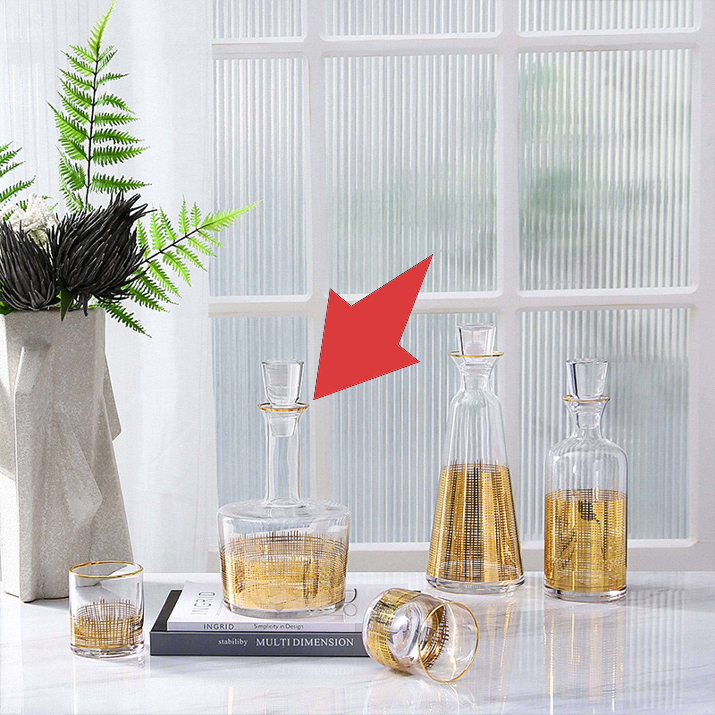 Water / Juice Golden Jar Fl-K059 - Drinkware - ebarza Furniture UAE | Shop Modern Furniture in Abu Dhabi & Dubai - مفروشات ايبازرا في الامارات | تسوق اثاث عصري وديكورات مميزة في دبي وابوظبي