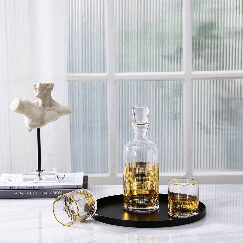 Water / Juice Golden Jar Fl-K059 - Drinkware - ebarza Furniture UAE | Shop Modern Furniture in Abu Dhabi & Dubai - مفروشات ايبازرا في الامارات | تسوق اثاث عصري وديكورات مميزة في دبي وابوظبي