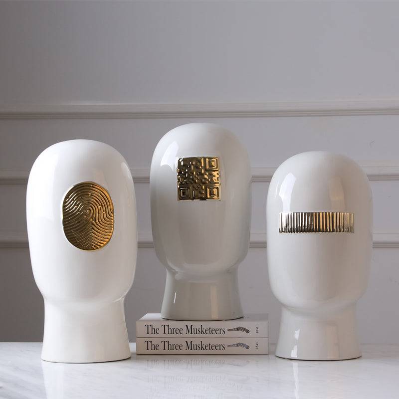 White Figure Decoration-C Fa-D1936C - Home Decor Figurines - ebarza Furniture UAE | Shop Modern Furniture in Abu Dhabi & Dubai - مفروشات ايبازرا في الامارات | تسوق اثاث عصري وديكورات مميزة في دبي وابوظبي