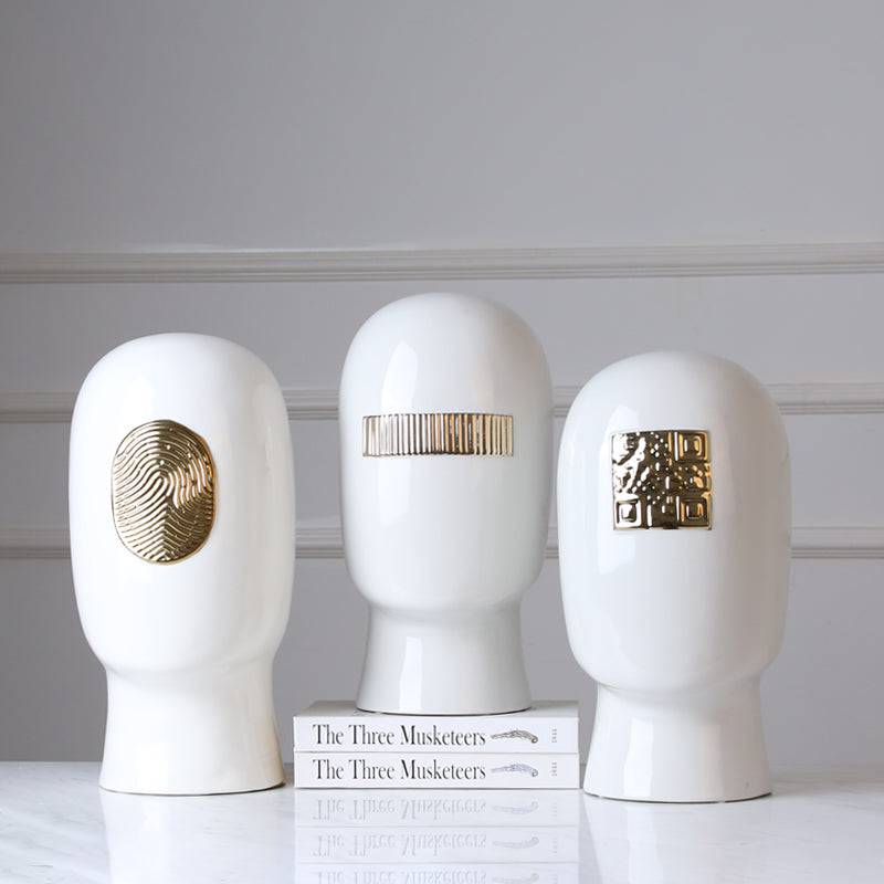 White Figure Decoration-C Fa-D1936C - Home Decor Figurines - ebarza Furniture UAE | Shop Modern Furniture in Abu Dhabi & Dubai - مفروشات ايبازرا في الامارات | تسوق اثاث عصري وديكورات مميزة في دبي وابوظبي