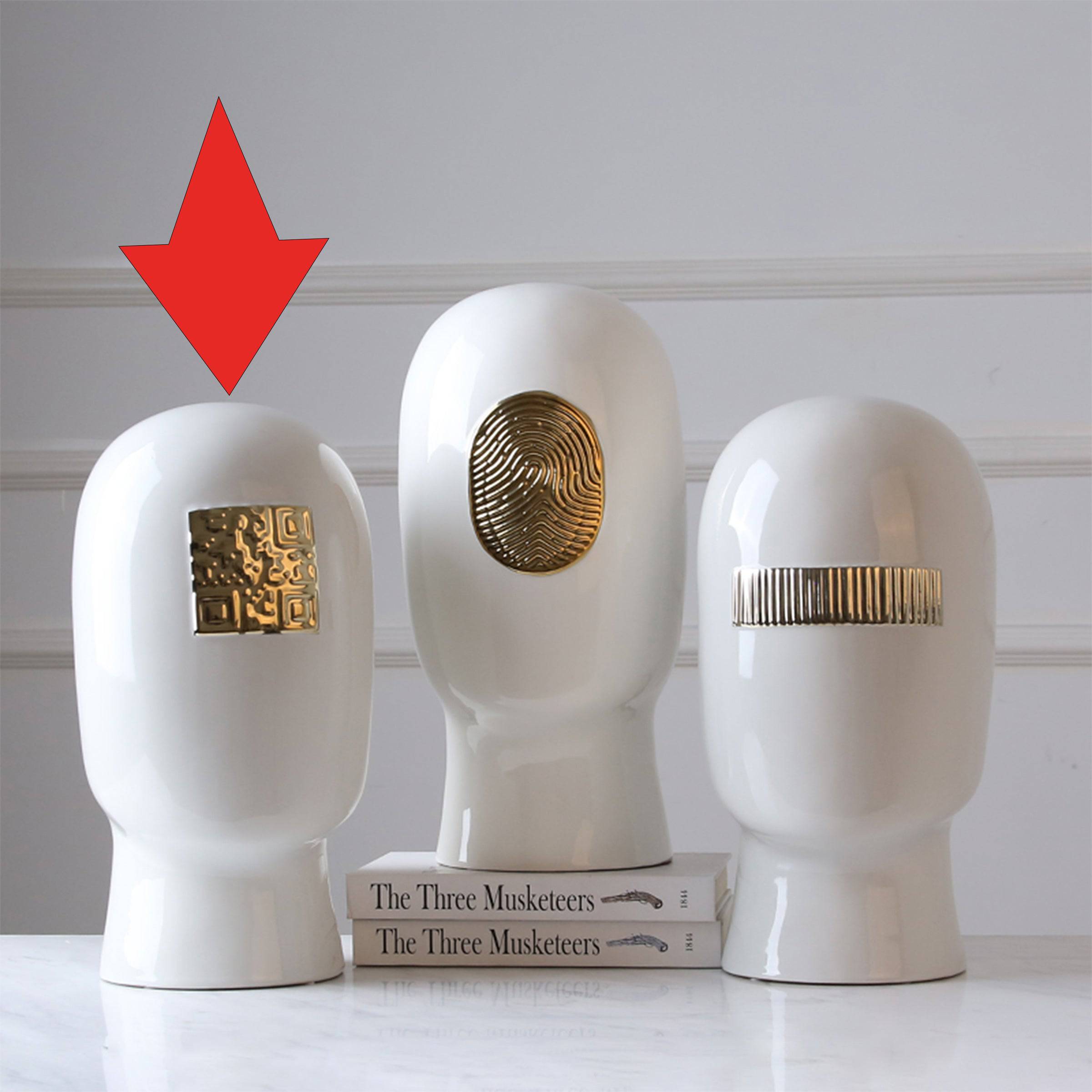 White Figure Decoration-C Fa-D1936C - Home Decor Figurines - ebarza Furniture UAE | Shop Modern Furniture in Abu Dhabi & Dubai - مفروشات ايبازرا في الامارات | تسوق اثاث عصري وديكورات مميزة في دبي وابوظبي