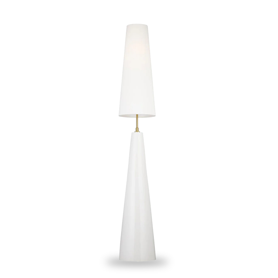 Pre-order 35 Days Delivery White Floor Lamp CY-LTD-1008-W - Floor Lamps - ebarza Furniture UAE | Shop Modern Furniture in Abu Dhabi & Dubai - مفروشات ايبازرا في الامارات | تسوق اثاث عصري وديكورات مميزة في دبي وابوظبي