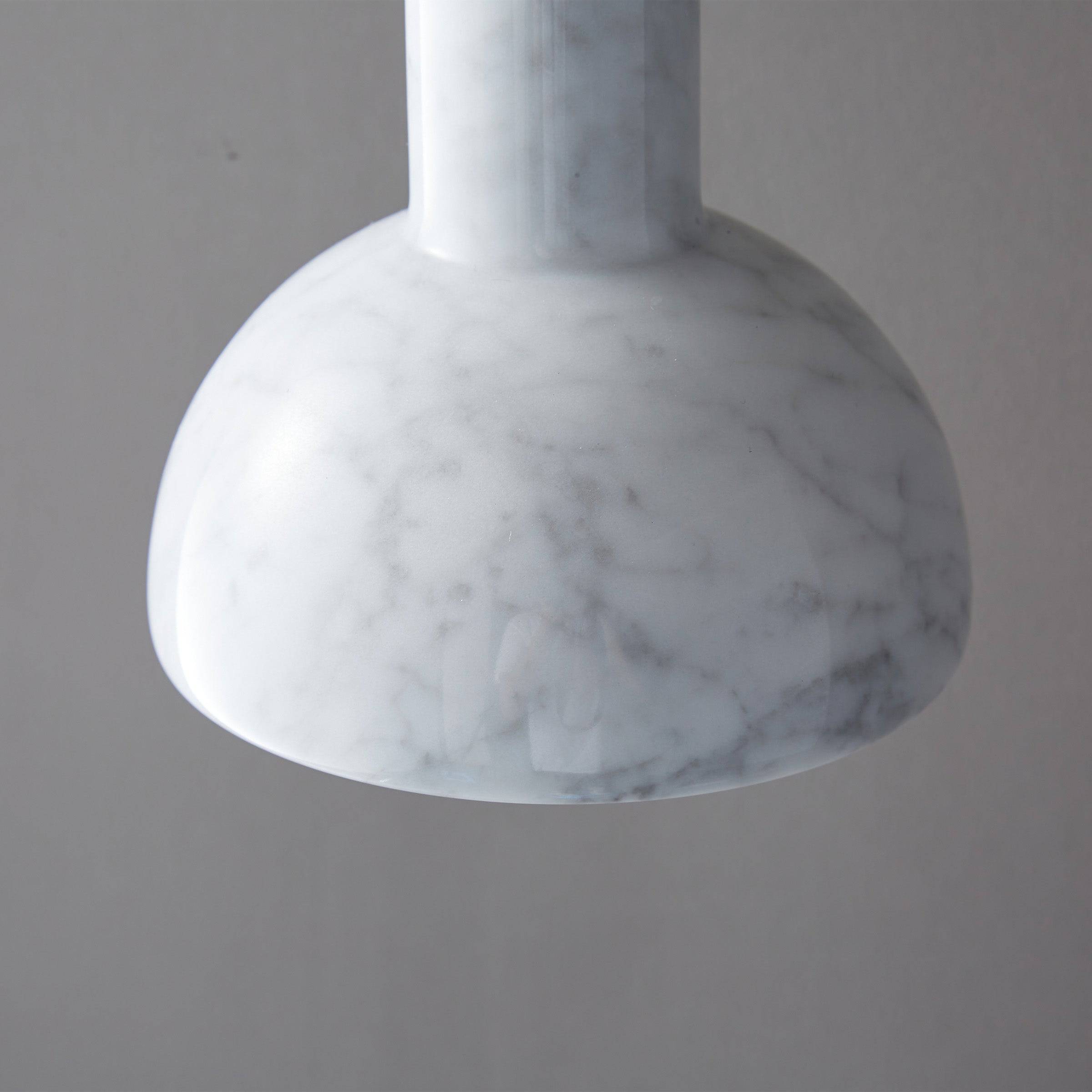 White Marble Pendant Lamp 7716-We - Pendant Lamps - ebarza Furniture UAE | Shop Modern Furniture in Abu Dhabi & Dubai - مفروشات ايبازرا في الامارات | تسوق اثاث عصري وديكورات مميزة في دبي وابوظبي