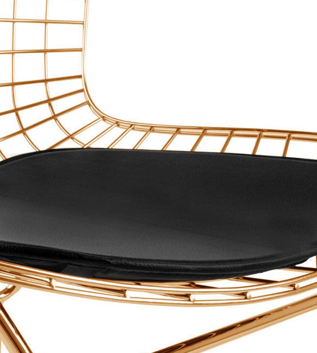 Wire Bar Stool & Pu Leather Cushion Bp8020-G - Chairs - ebarza Furniture UAE | Shop Modern Furniture in Abu Dhabi & Dubai - مفروشات ايبازرا في الامارات | تسوق اثاث عصري وديكورات مميزة في دبي وابوظبي