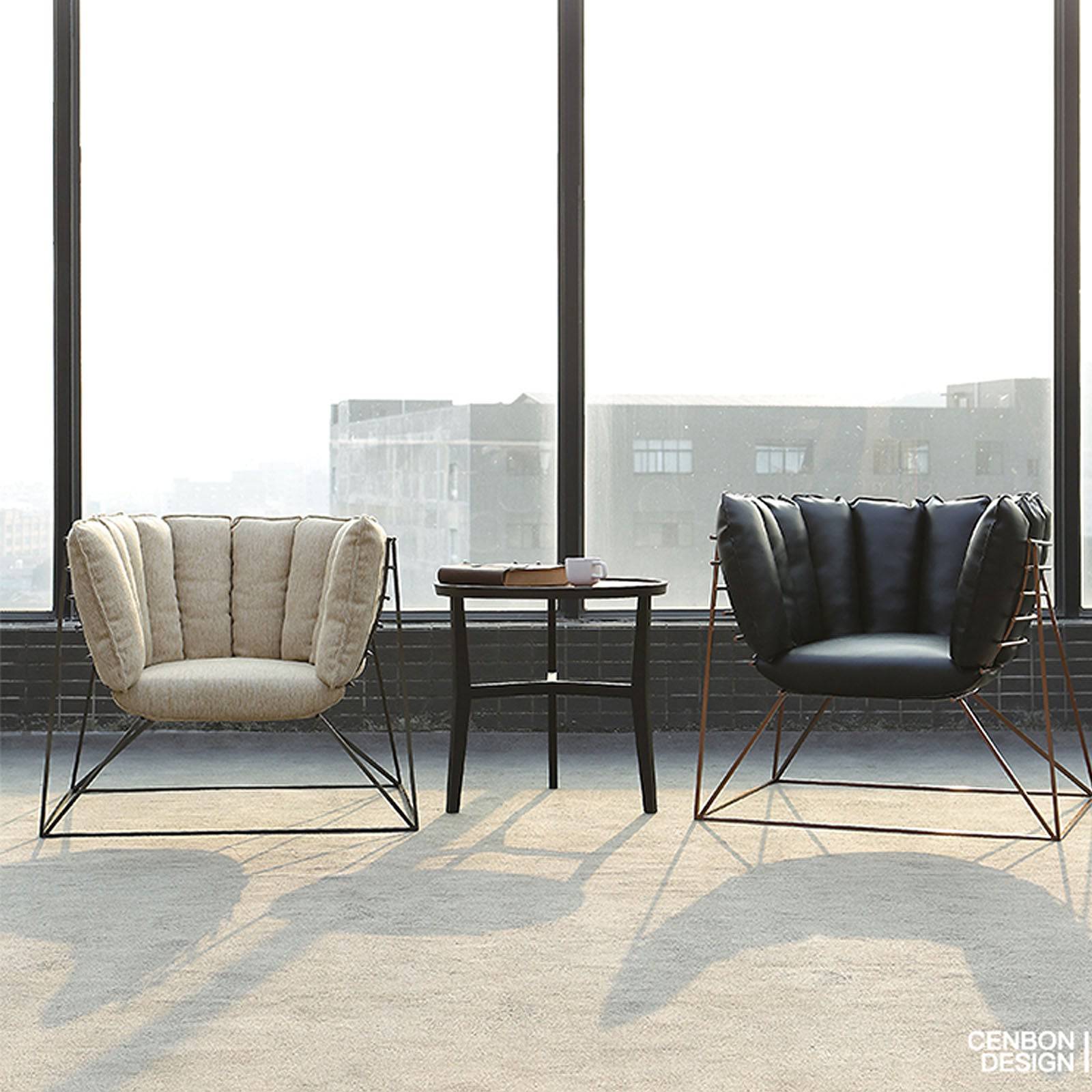 Wire Lounge Chair Lc023 - Lounge Chairs - ebarza Furniture UAE | Shop Modern Furniture in Abu Dhabi & Dubai - مفروشات ايبازرا في الامارات | تسوق اثاث عصري وديكورات مميزة في دبي وابوظبي