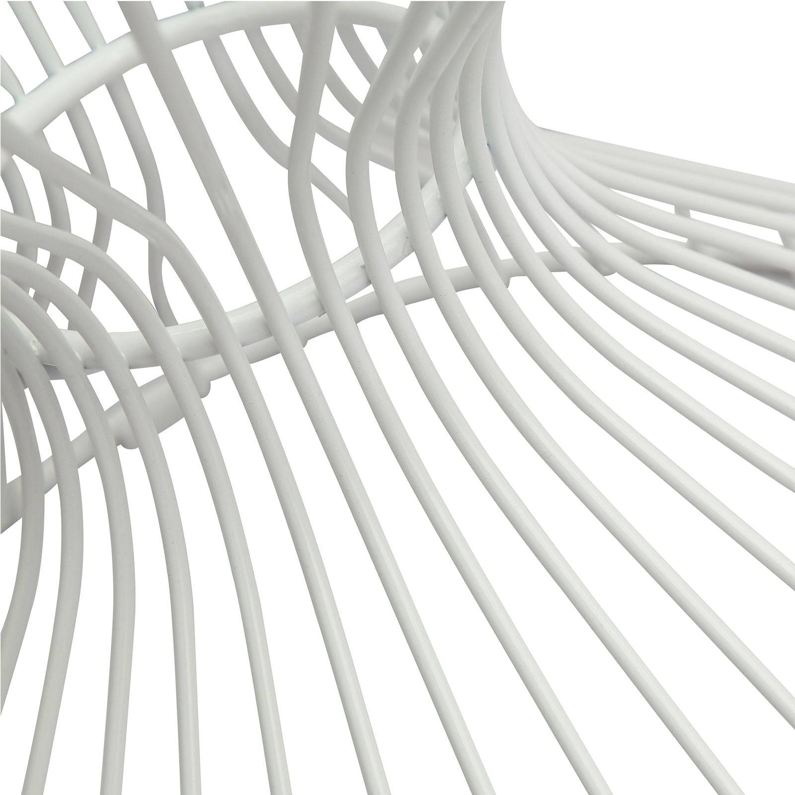 Wire Table& Glass Top Bp7003-W - Side Tables - ebarza Furniture UAE | Shop Modern Furniture in Abu Dhabi & Dubai - مفروشات ايبازرا في الامارات | تسوق اثاث عصري وديكورات مميزة في دبي وابوظبي