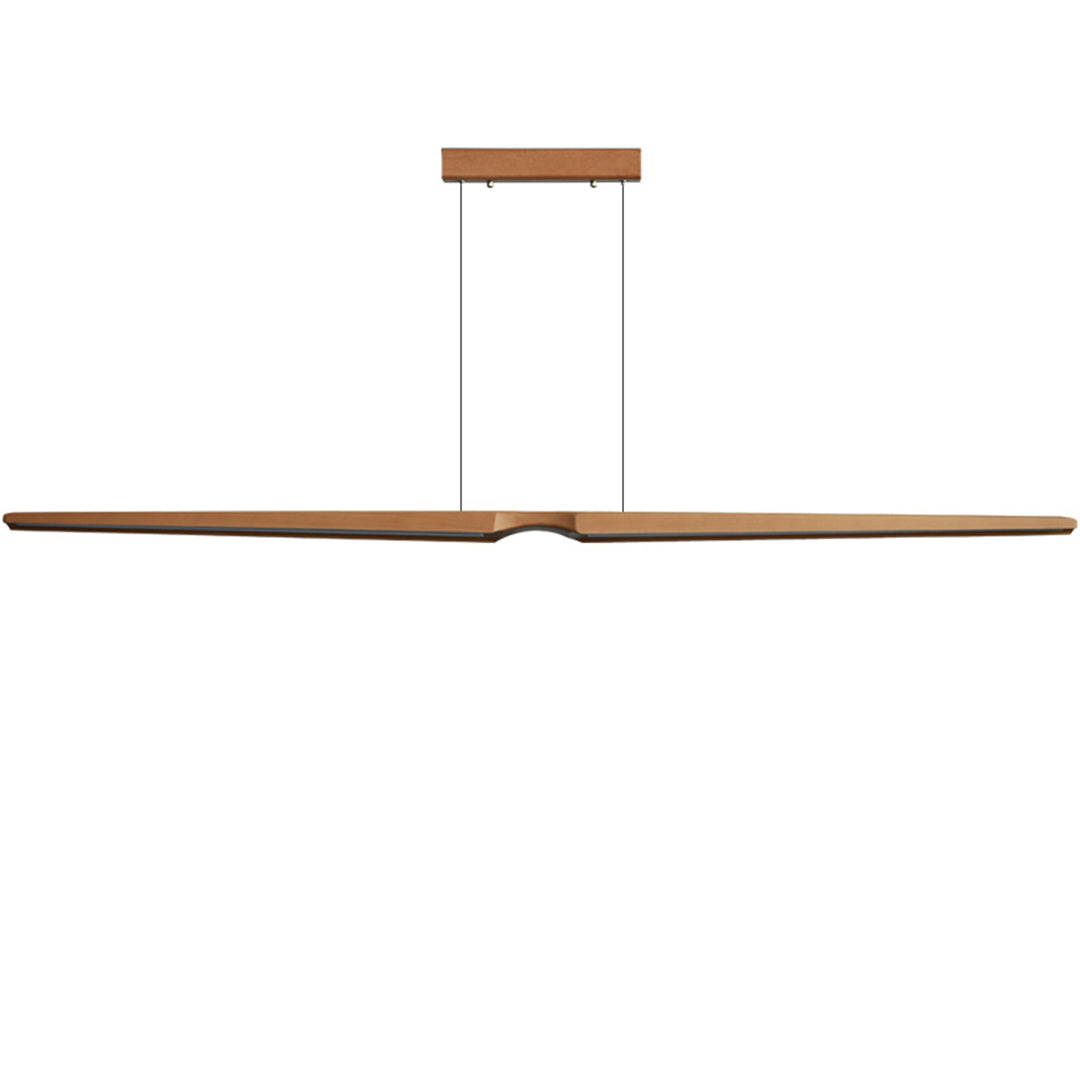 Woodland Charm LED Linear Light Pendant Lamp - Natural MYCP-SY-Ash-2400 - Pendant Lamps - ebarza Furniture UAE | Shop Modern Furniture in Abu Dhabi & Dubai - مفروشات ايبازرا في الامارات | تسوق اثاث عصري وديكورات مميزة في دبي وابوظبي