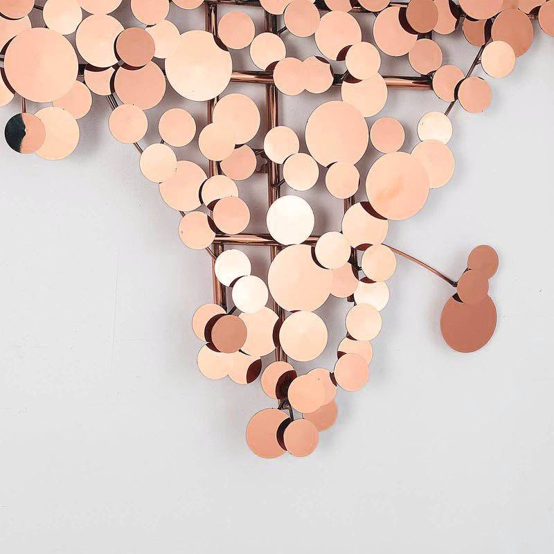 World Map Handcrafted Stainless Steel Artwork Z08025-Rg - Artwork - ebarza Furniture UAE | Shop Modern Furniture in Abu Dhabi & Dubai - مفروشات ايبازرا في الامارات | تسوق اثاث عصري وديكورات مميزة في دبي وابوظبي