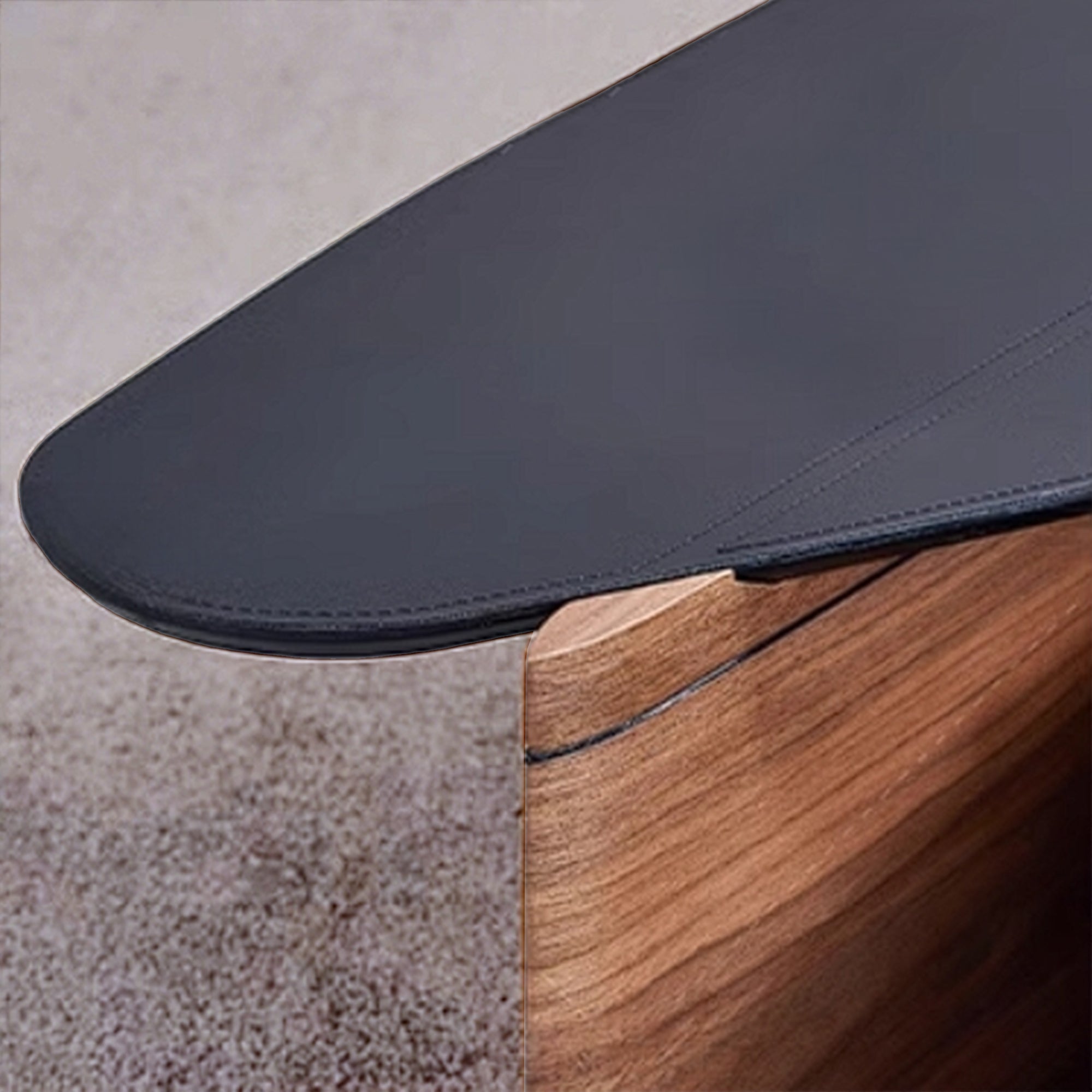 Seina Saddle Leather Top Coffee Table LT055M - Coffee tables - ebarza Furniture UAE | Shop Modern Furniture in Abu Dhabi & Dubai - مفروشات ايبازرا في الامارات | تسوق اثاث عصري وديكورات مميزة في دبي وابوظبي