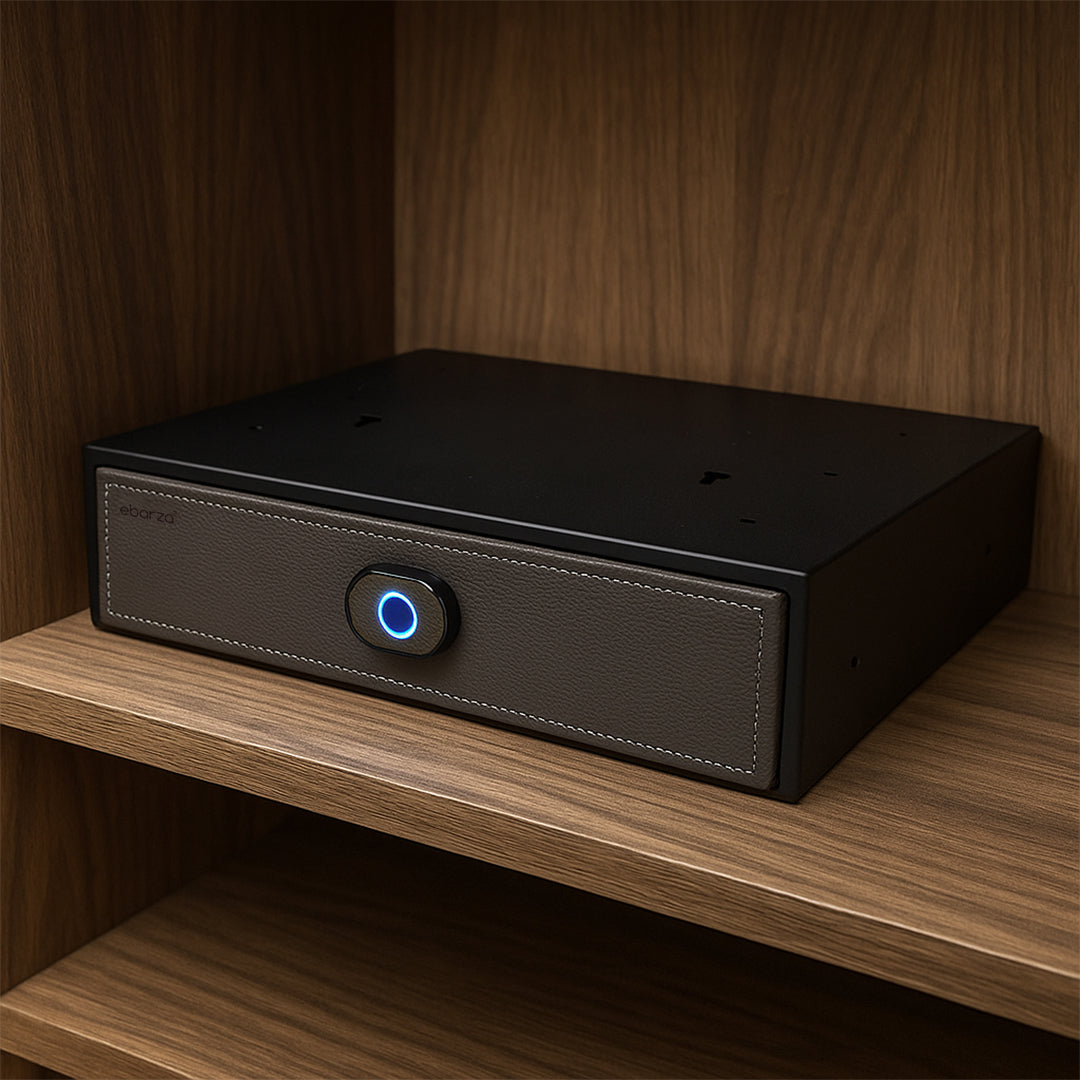 Leather Password Drawer Safe Box With Password CH9-LST022-35cm - Safe Box - ebarza Furniture UAE | Shop Modern Furniture in Abu Dhabi & Dubai - مفروشات ايبازرا في الامارات | تسوق اثاث عصري وديكورات مميزة في دبي وابوظبي