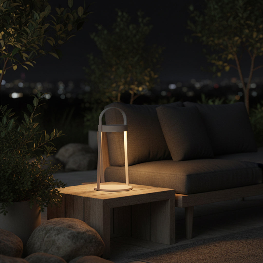 Alu Indoor/Outdoor Hand Lamp 42cm - KH8510N117ALU - Smart Outdoors - ebarza Furniture UAE | Shop Modern Furniture in Abu Dhabi & Dubai - مفروشات ايبازرا في الامارات | تسوق اثاث عصري وديكورات مميزة في دبي وابوظبي