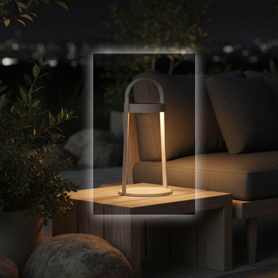 Alu Indoor/Outdoor Hand Lamp 42cm - KH8510N117ALU - Smart Outdoors - ebarza Furniture UAE | Shop Modern Furniture in Abu Dhabi & Dubai - مفروشات ايبازرا في الامارات | تسوق اثاث عصري وديكورات مميزة في دبي وابوظبي