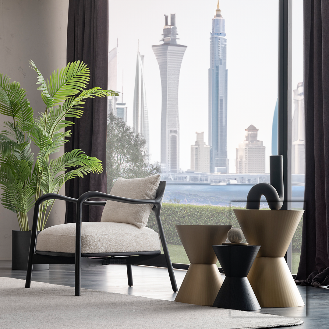 GRANDE BUTTON SIDE TABLE BIG ORXGRND-STB42 - Side Tables - ebarza Furniture UAE | Shop Modern Furniture in Abu Dhabi & Dubai - مفروشات ايبازرا في الامارات | تسوق اثاث عصري وديكورات مميزة في دبي وابوظبي