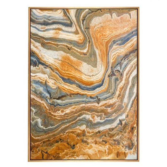 Yellow Granite Pattern Painting Wall Art Fl-H237B - Paintings - ebarza Furniture UAE | Shop Modern Furniture in Abu Dhabi & Dubai - مفروشات ايبازرا في الامارات | تسوق اثاث عصري وديكورات مميزة في دبي وابوظبي