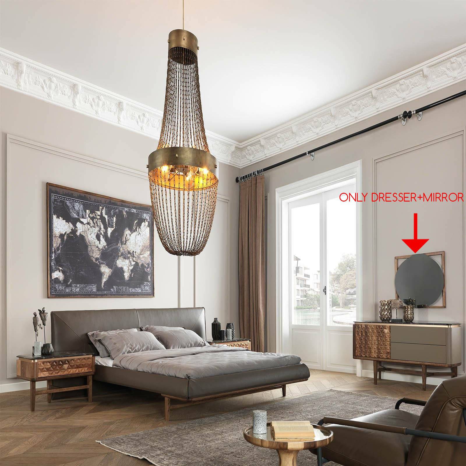 Display Item - Zen Dresser+Mirror Zen001-Dresser-YAS - DISPLAY ITEM - ebarza Furniture UAE | Shop Modern Furniture in Abu Dhabi & Dubai - مفروشات ايبازرا في الامارات | تسوق اثاث عصري وديكورات مميزة في دبي وابوظبي