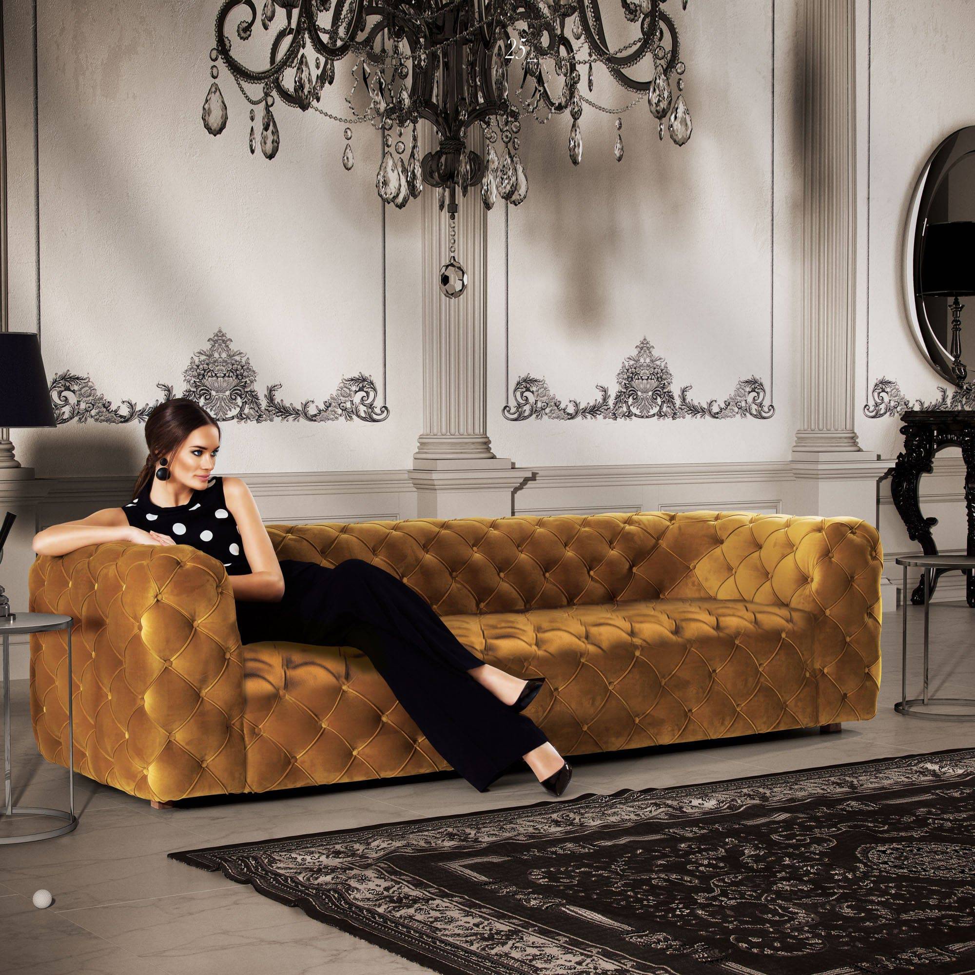 Zeus 3 Seater Sofa ND-EGE08 - Sofas - ebarza Furniture UAE | Shop Modern Furniture in Abu Dhabi & Dubai - مفروشات ايبازرا في الامارات | تسوق اثاث عصري وديكورات مميزة في دبي وابوظبي