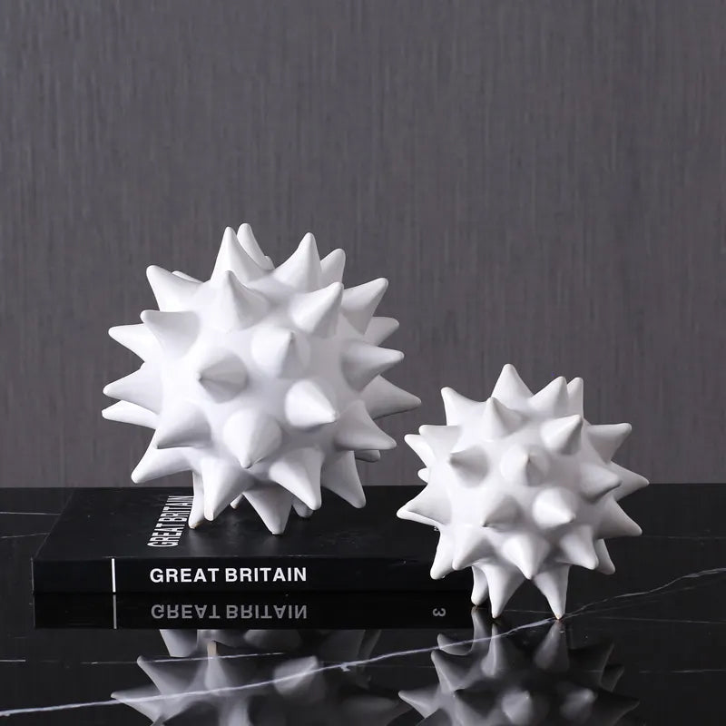 Sea Urchin Ball Ceramic Decorative Fa-D1925G - Home Decor Figurines - ebarza Furniture UAE | Shop Modern Furniture in Abu Dhabi & Dubai - مفروشات ايبازرا في الامارات | تسوق اثاث عصري وديكورات مميزة في دبي وابوظبي