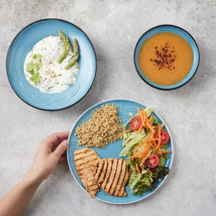 Karaca Fit 3-Piece Dinnerware Set for 1 Person 153.03.06.5580 - Dinnerware Sets - ebarza Furniture UAE | Shop Modern Furniture in Abu Dhabi & Dubai - مفروشات ايبازرا في الامارات | تسوق اثاث عصري وديكورات مميزة في دبي وابوظبي