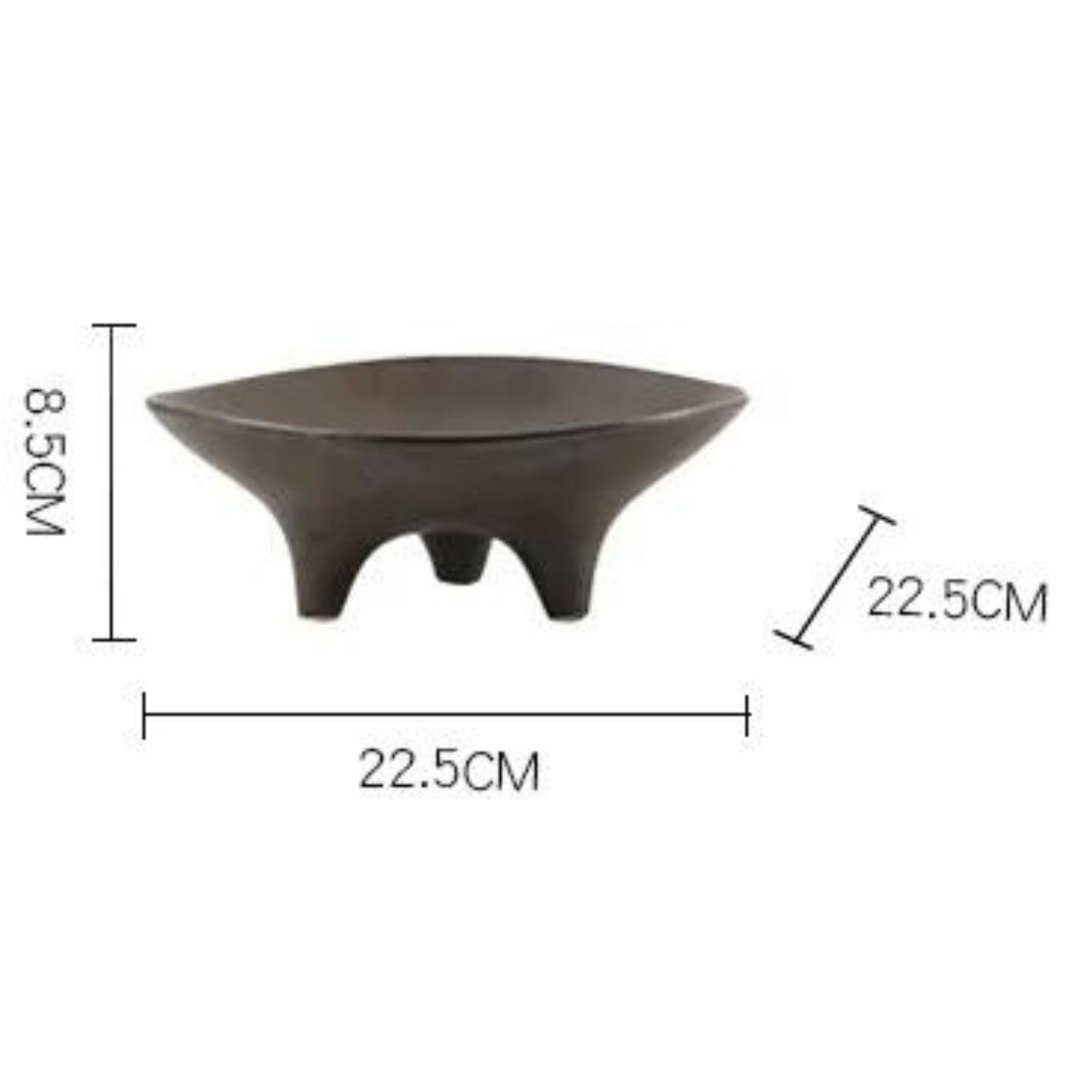 Ceramic Bowl With Feet Fd-D22044 - Bowls - ebarza Furniture UAE | Shop Modern Furniture in Abu Dhabi & Dubai - مفروشات ايبازرا في الامارات | تسوق اثاث عصري وديكورات مميزة في دبي وابوظبي