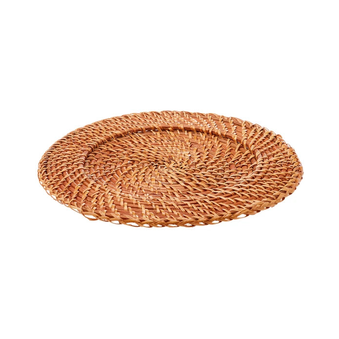 Karaca Home Mora Rattan Bottom 33 cm 300.21.02.0276 - Plates - ebarza Furniture UAE | Shop Modern Furniture in Abu Dhabi & Dubai - مفروشات ايبازرا في الامارات | تسوق اثاث عصري وديكورات مميزة في دبي وابوظبي