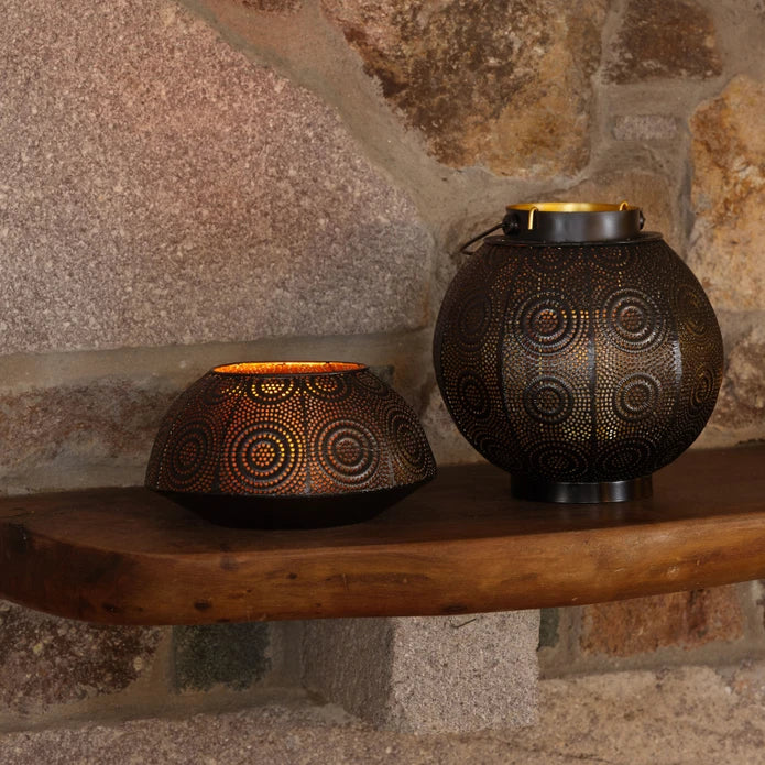 Karaca Home Casablanca Lantern 20 cm x 10 cm 300.22.02.0520 - Candle Holders - ebarza Furniture UAE | Shop Modern Furniture in Abu Dhabi & Dubai - مفروشات ايبازرا في الامارات | تسوق اثاث عصري وديكورات مميزة في دبي وابوظبي