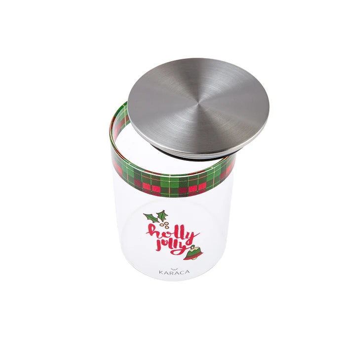 Karaca Ribbon Storage Container 680 Ml 153.03.06.4936 - Spice Sets - ebarza Furniture UAE | Shop Modern Furniture in Abu Dhabi & Dubai - مفروشات ايبازرا في الامارات | تسوق اثاث عصري وديكورات مميزة في دبي وابوظبي