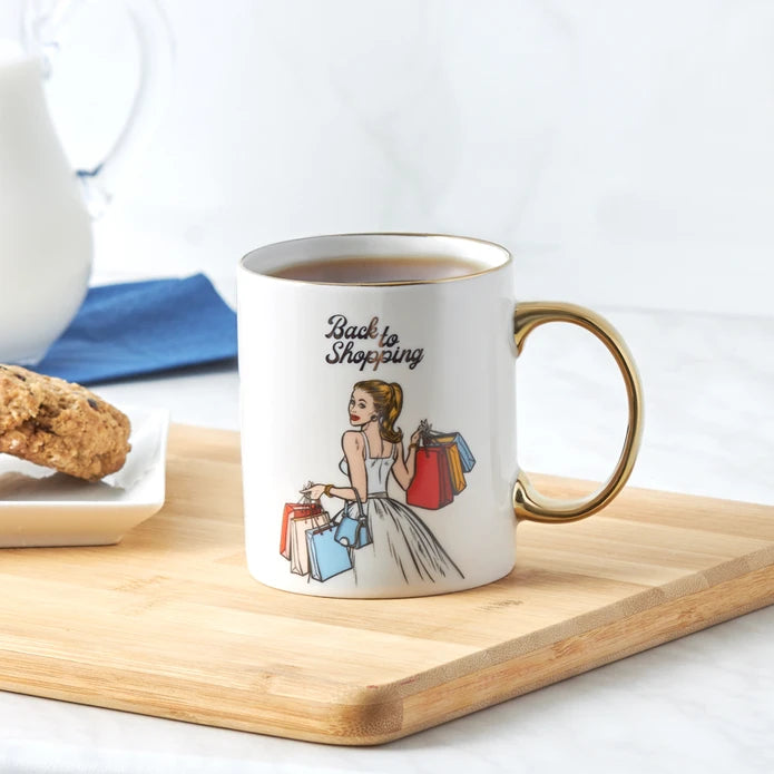 Karaca Back To Shopping Mug 153.03.06.5690 - Mugs - ebarza Furniture UAE | Shop Modern Furniture in Abu Dhabi & Dubai - مفروشات ايبازرا في الامارات | تسوق اثاث عصري وديكورات مميزة في دبي وابوظبي