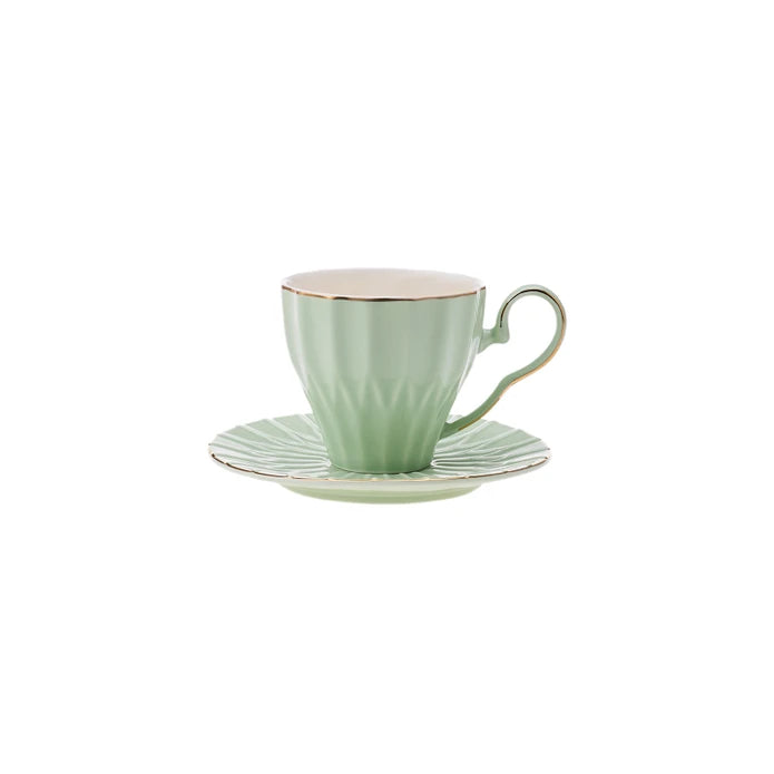 Karaca Corvus Green Yellow 2 Person Teacup 220 ml 153.03.06.7000 - Coffee Sets - ebarza Furniture UAE | Shop Modern Furniture in Abu Dhabi & Dubai - مفروشات ايبازرا في الامارات | تسوق اثاث عصري وديكورات مميزة في دبي وابوظبي
